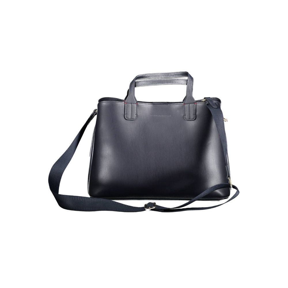 Tommy Hilfiger – Blaue Polyethylen-Handtasche