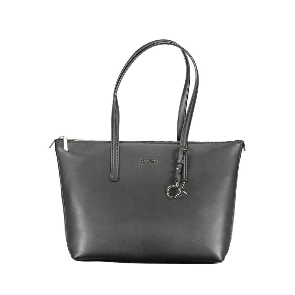 Calvin Klein Schwarze Polyester-Handtasche