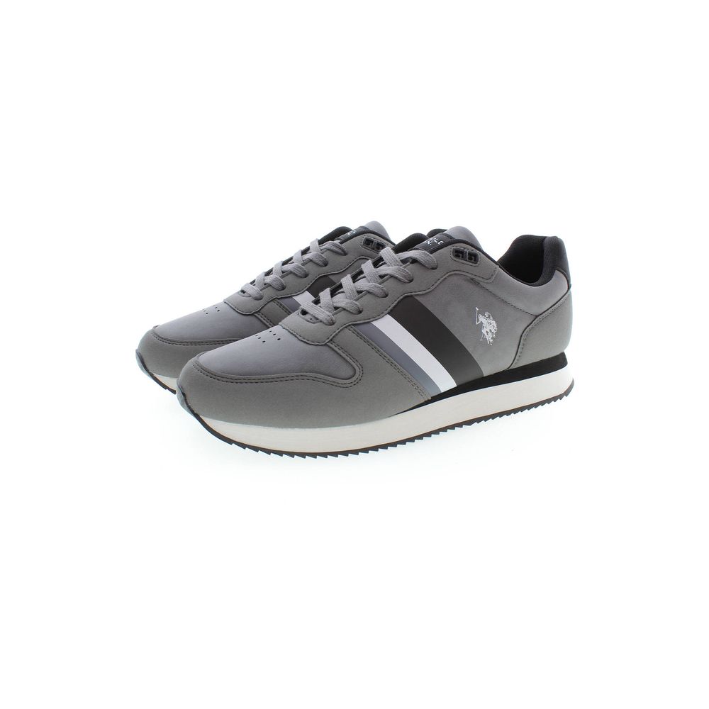 U.S. POLO ASSN. Gray Polyester Sneaker