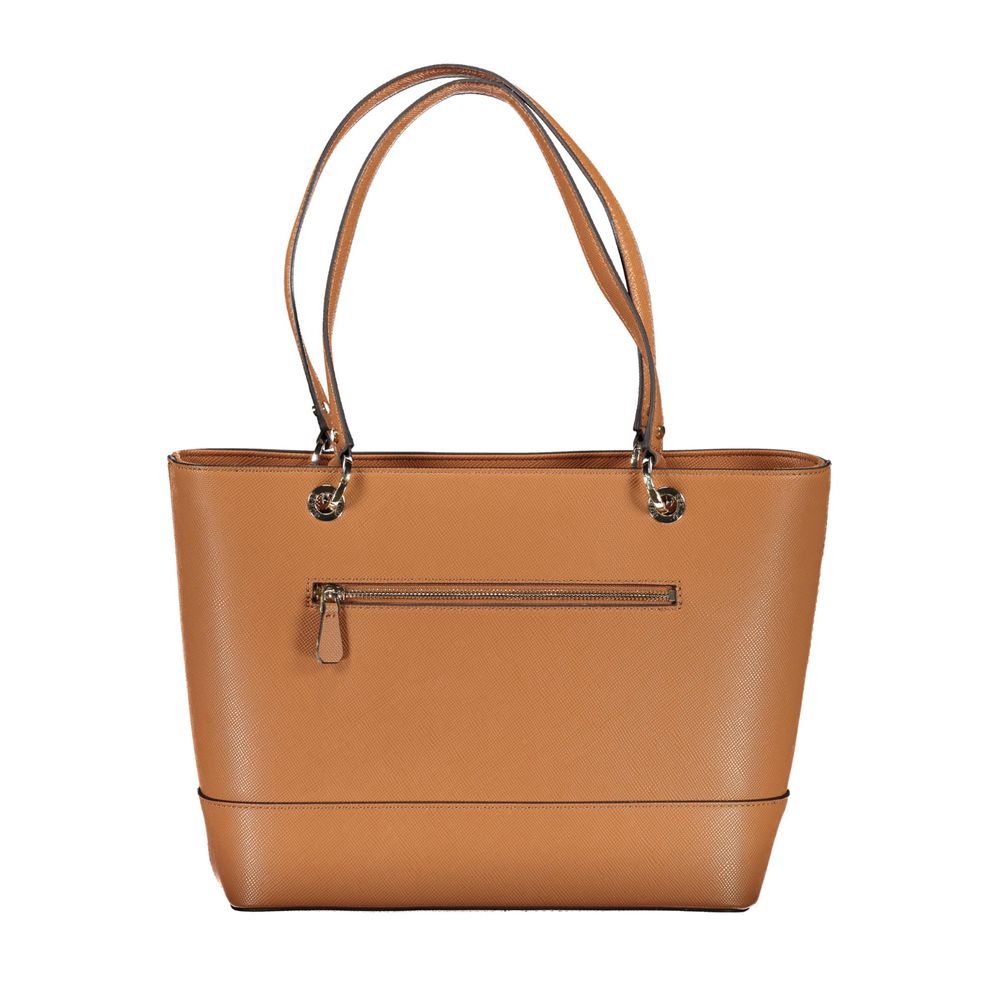 Guess Jeans – Handtasche aus Polyethylen in Braun