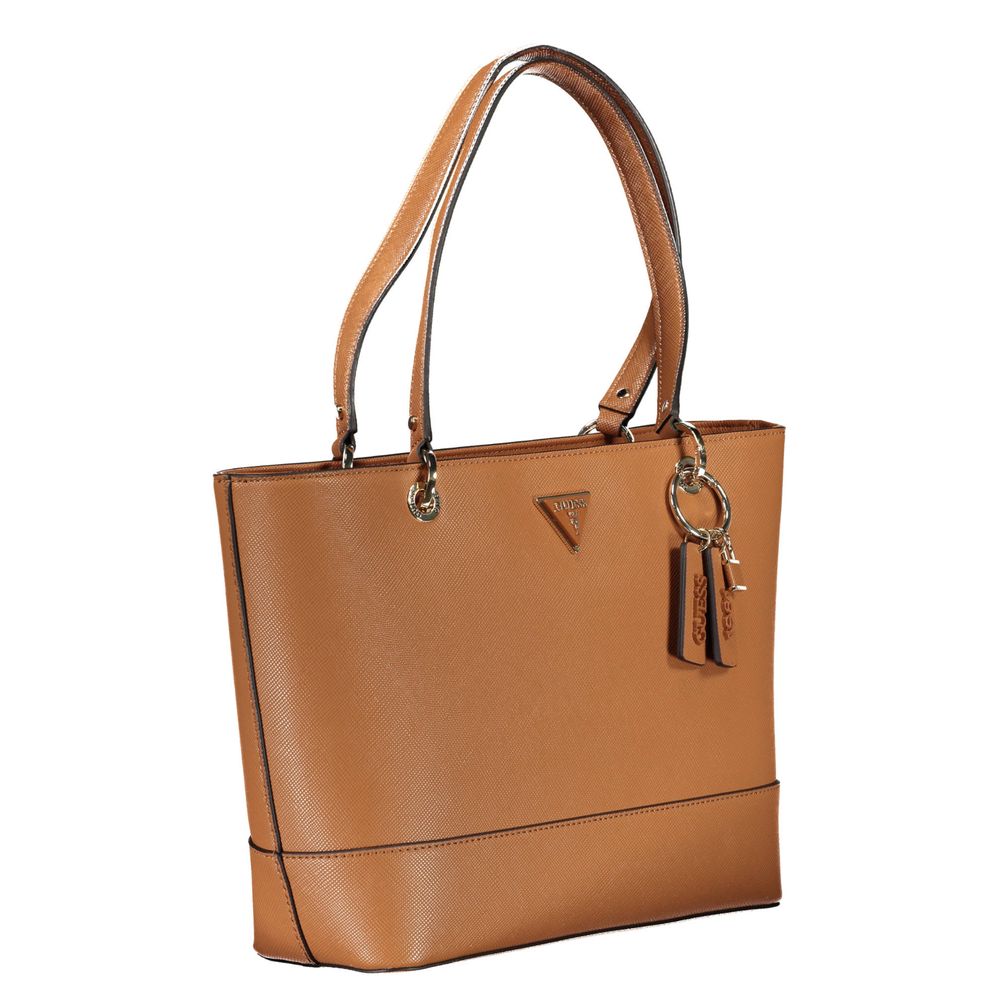 Guess Jeans – Handtasche aus Polyethylen in Braun