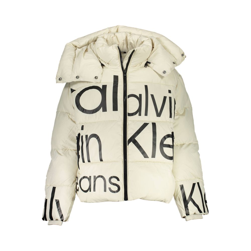 Calvin Klein Beige Polyester Jacken &amp; Mäntel
