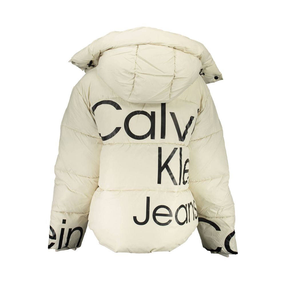 Calvin Klein Beige Polyester Jacken &amp; Mäntel