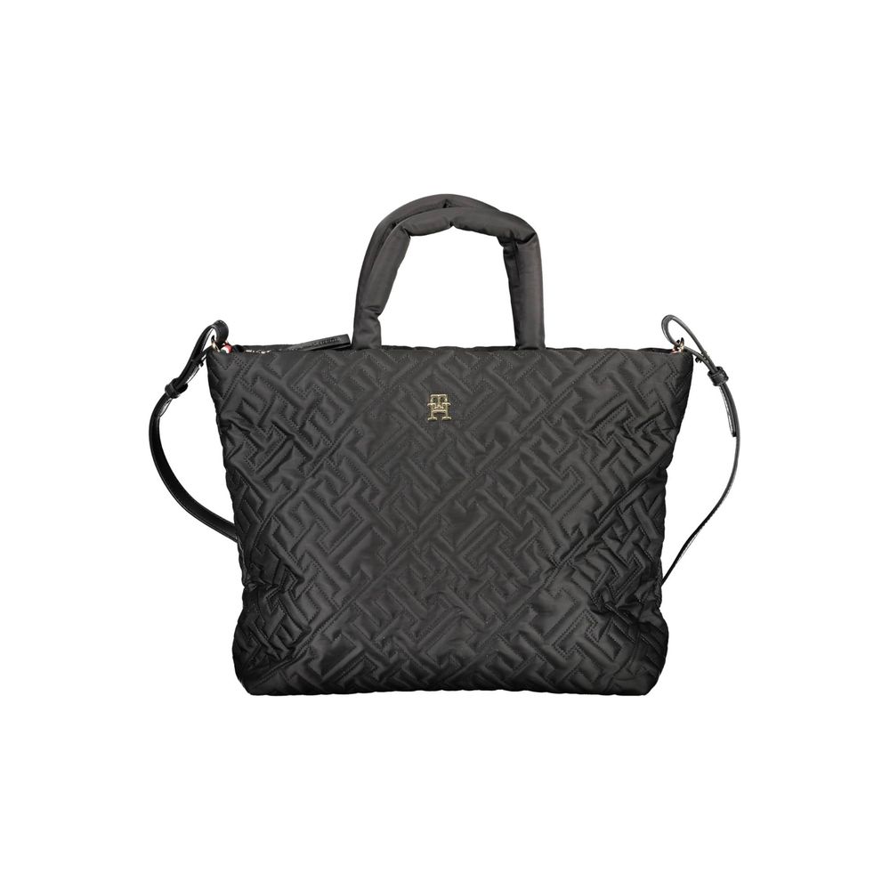 Tommy Hilfiger – Schwarze Polyester-Handtasche