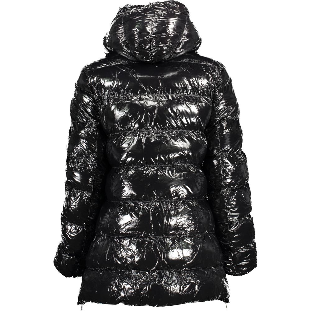 US POLO ASSN. Schwarze Polyesterjacken und -mäntel