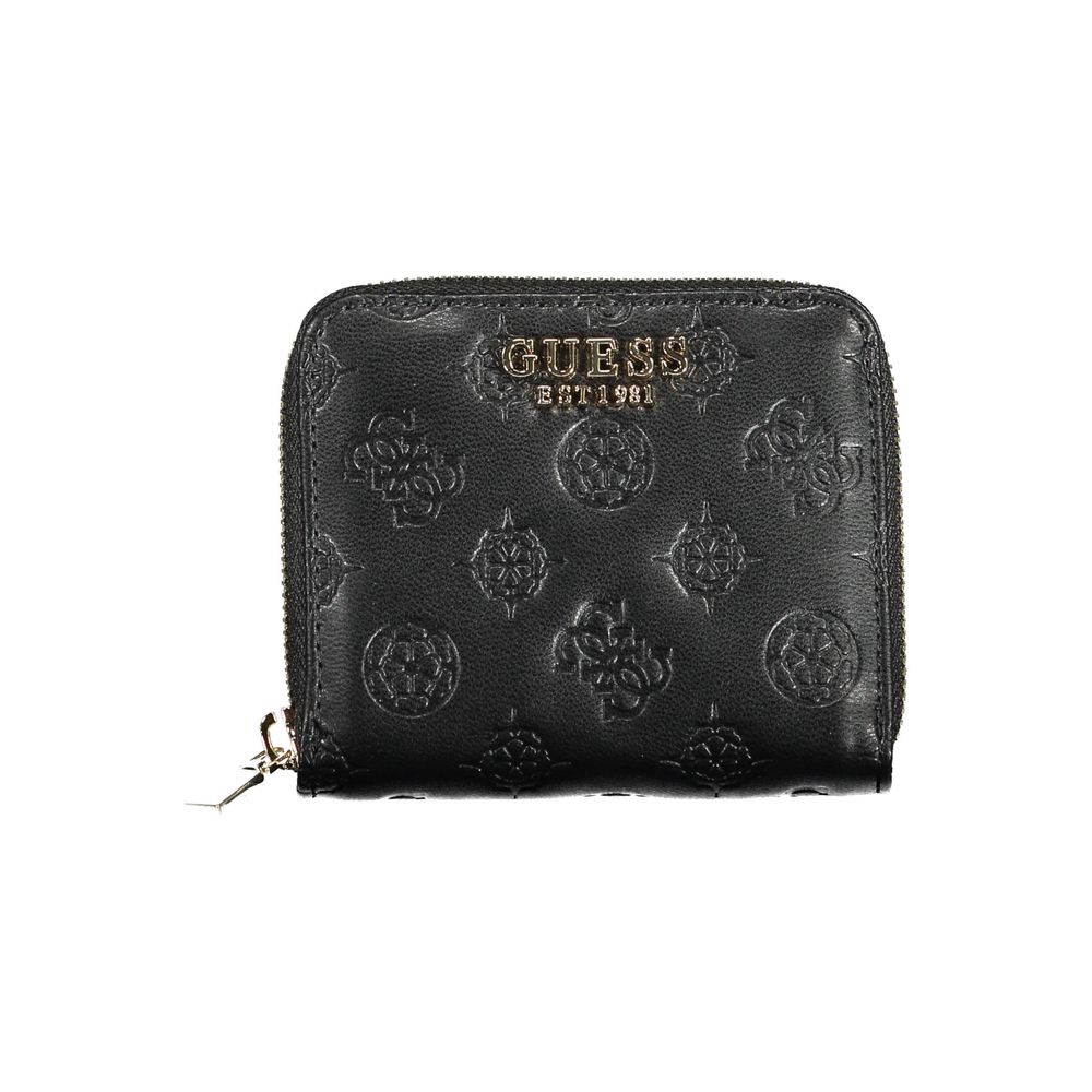 Guess Jeans – Schwarze Polyethylen-Geldbörse