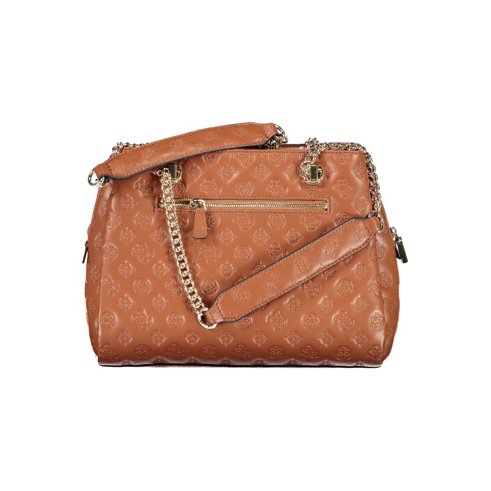 Guess Jeans – Handtasche aus Polyethylen in Braun