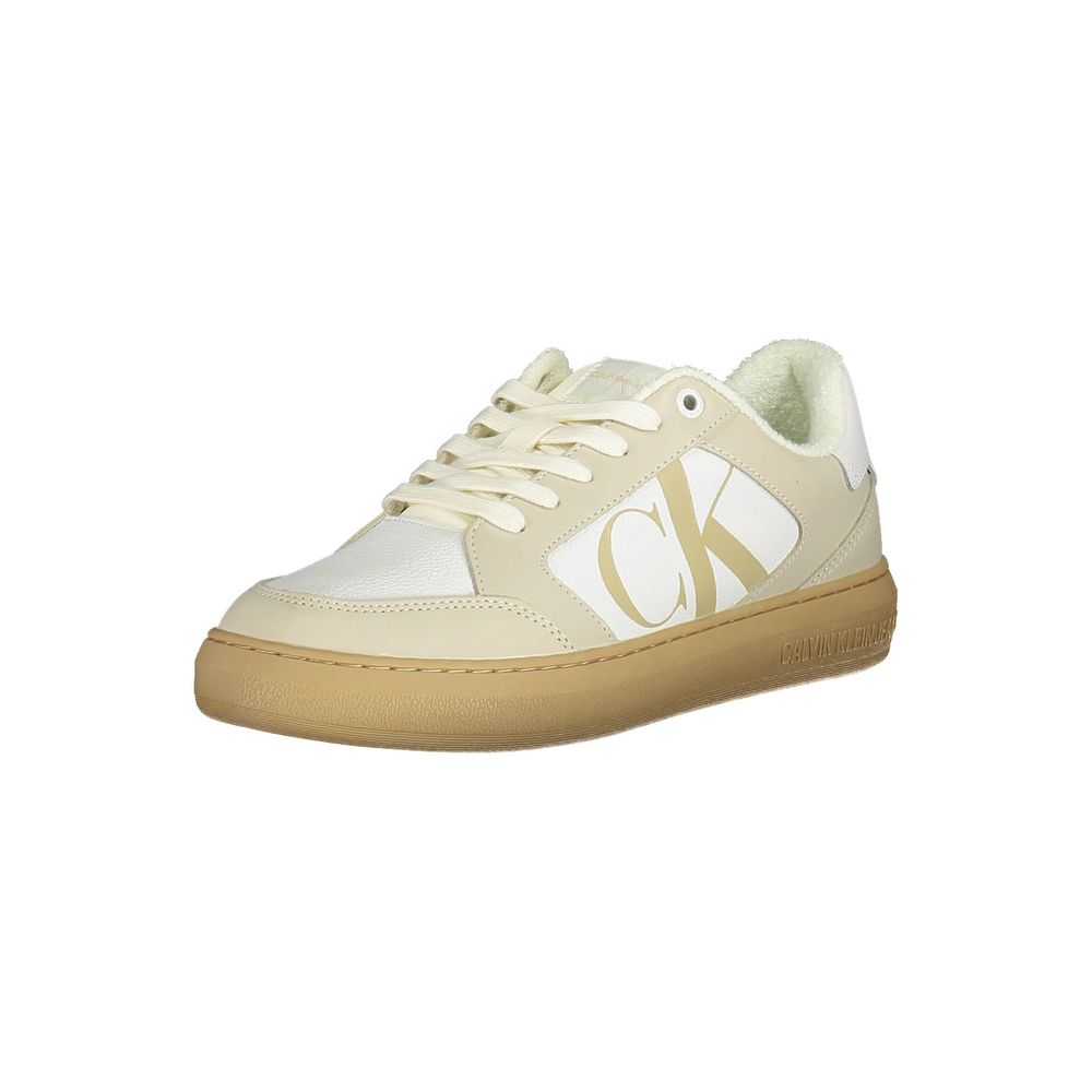 Calvin Klein – Weißer Polyester-Sneaker