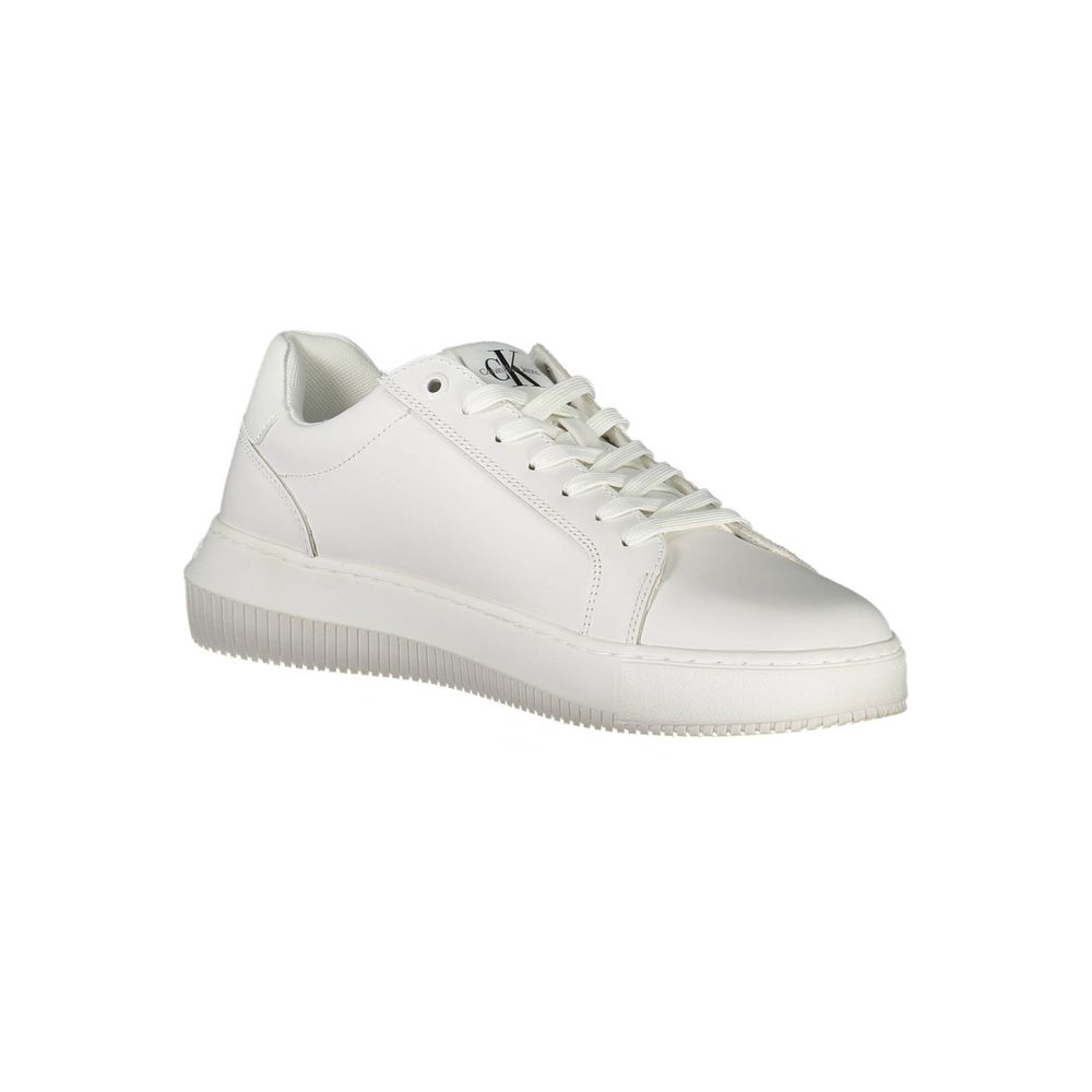 Calvin Klein – Weißer Polyester-Sneaker