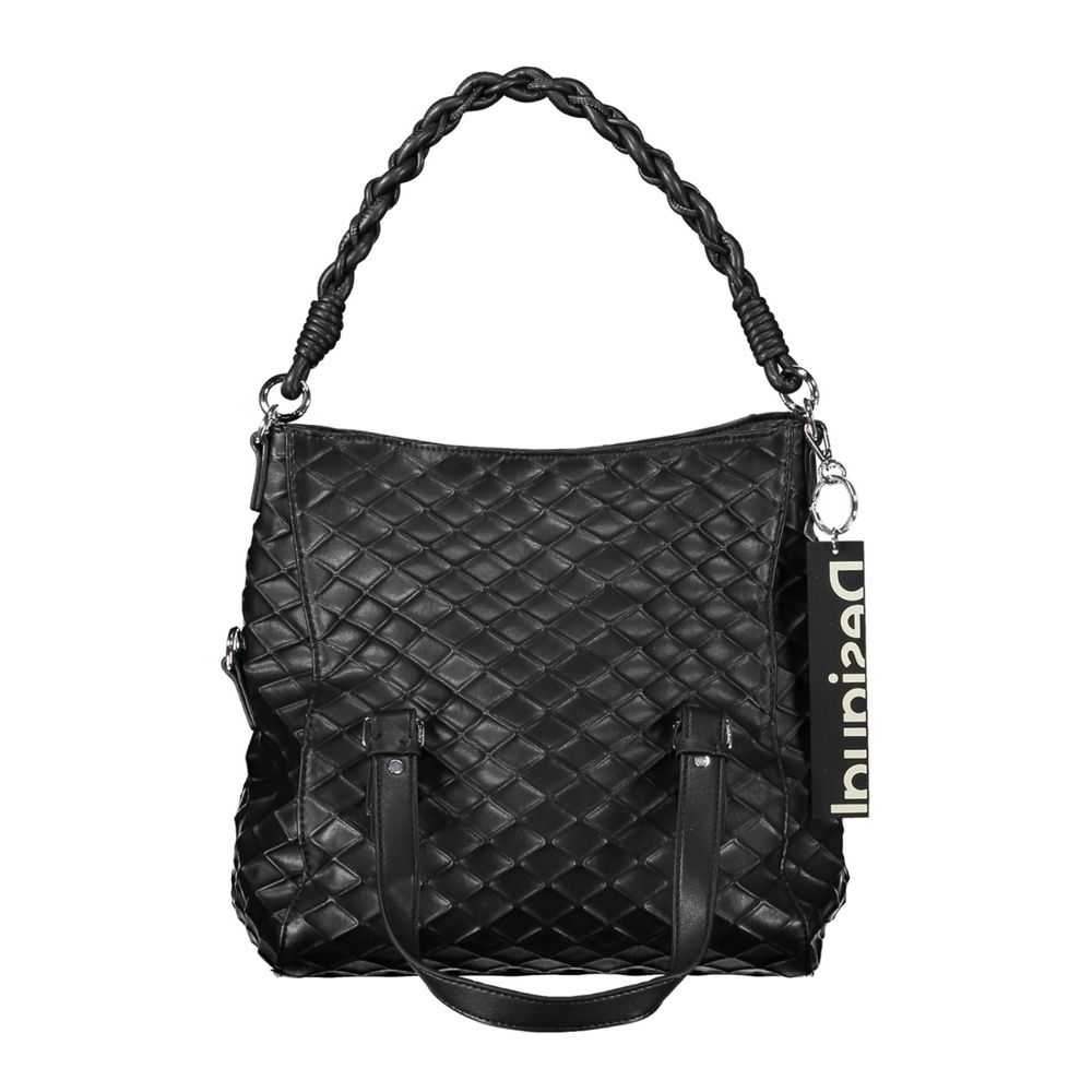 Desigual Schwarze Polyethylen-Handtasche