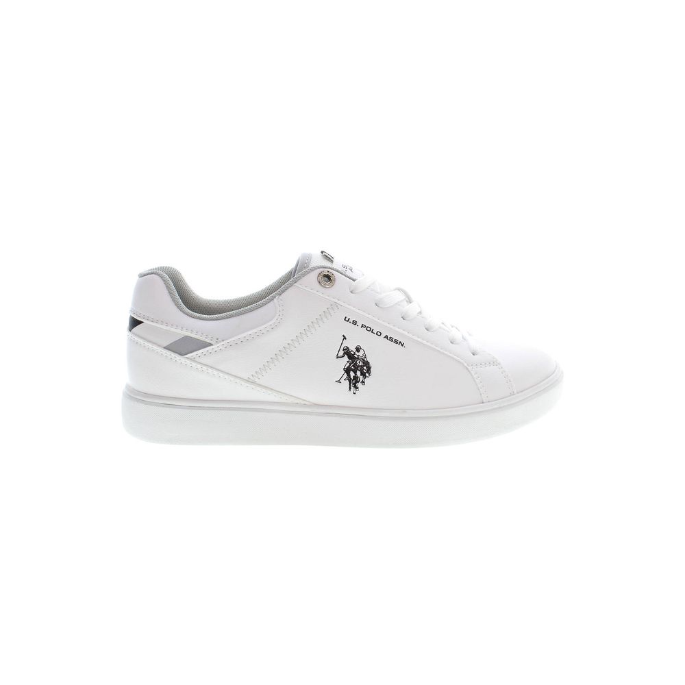 US POLO ASSN. Weißer Polyester-Sneaker