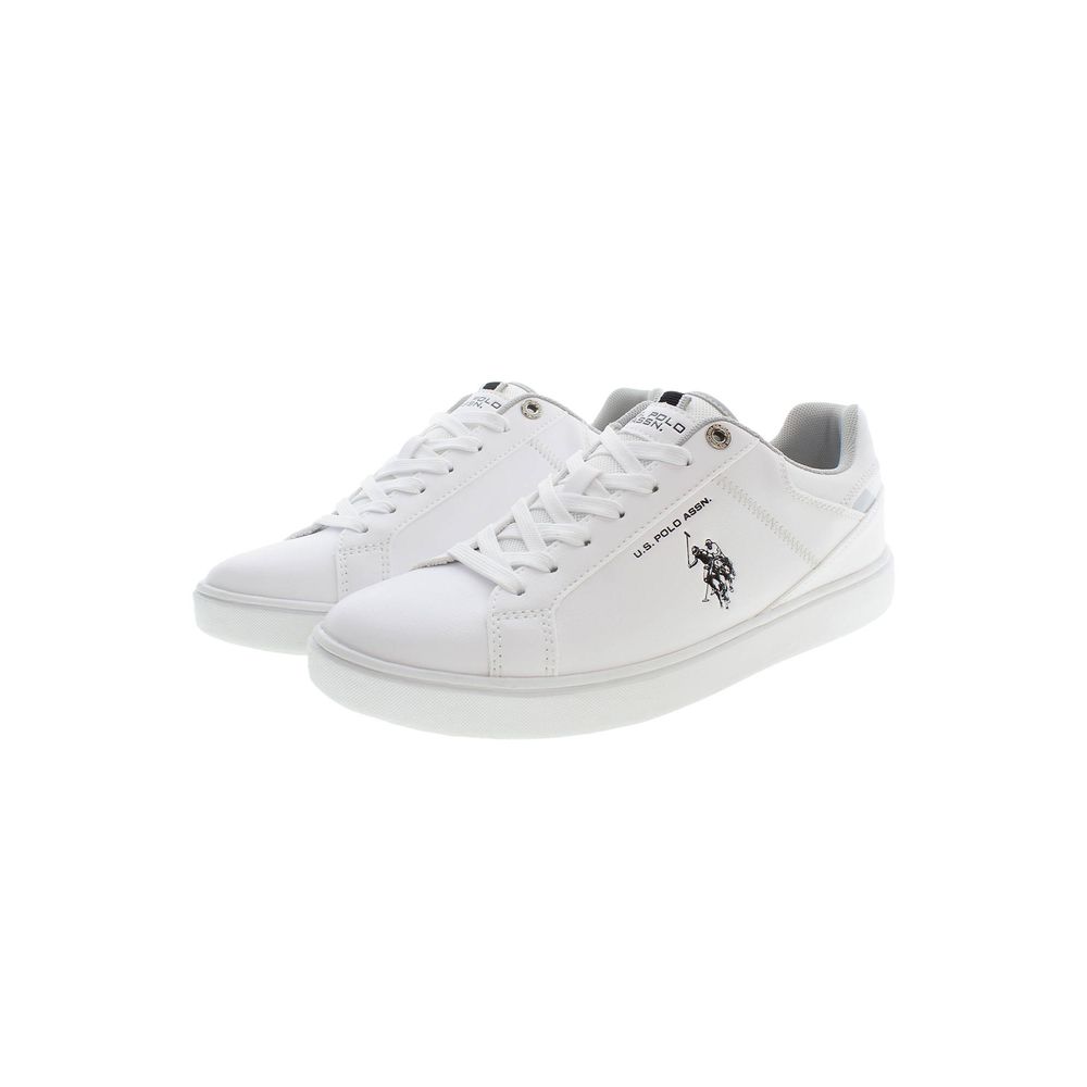 US POLO ASSN. Weißer Polyester-Sneaker