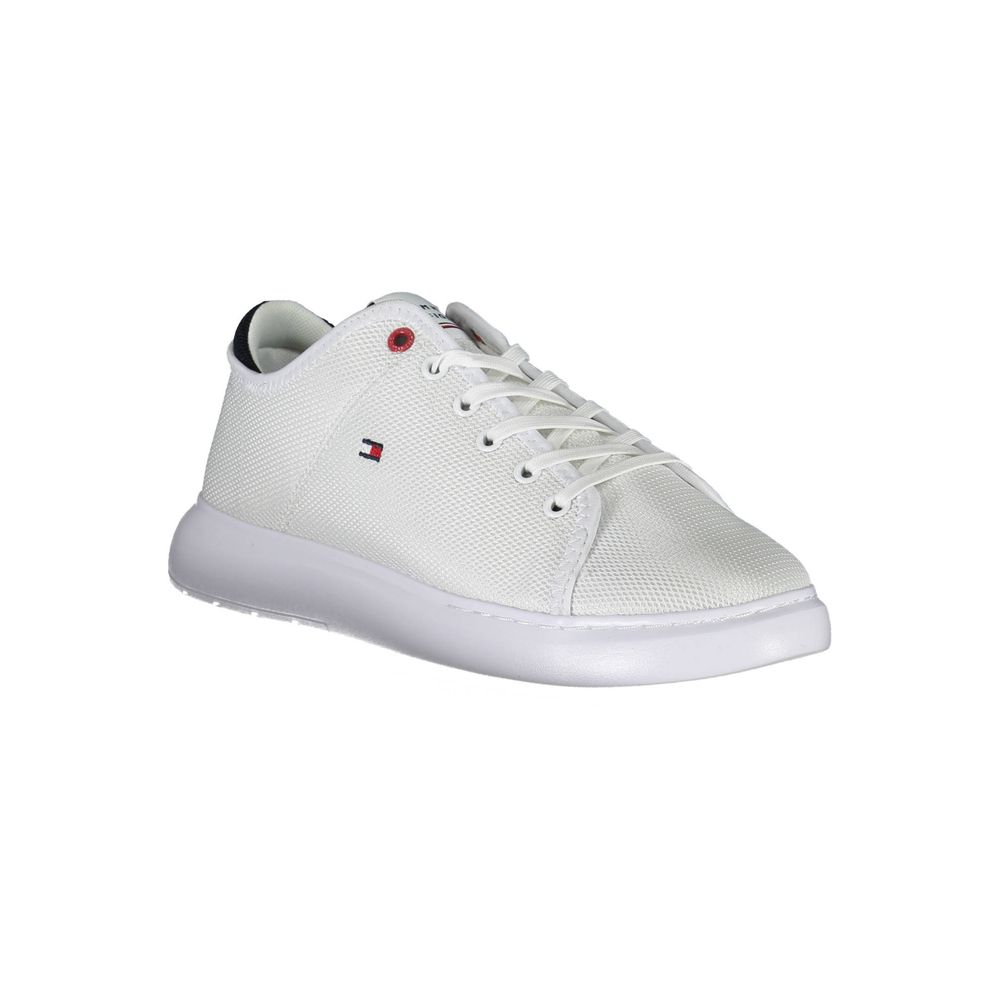 Tommy Hilfiger – Weiße Polyester-Sneaker