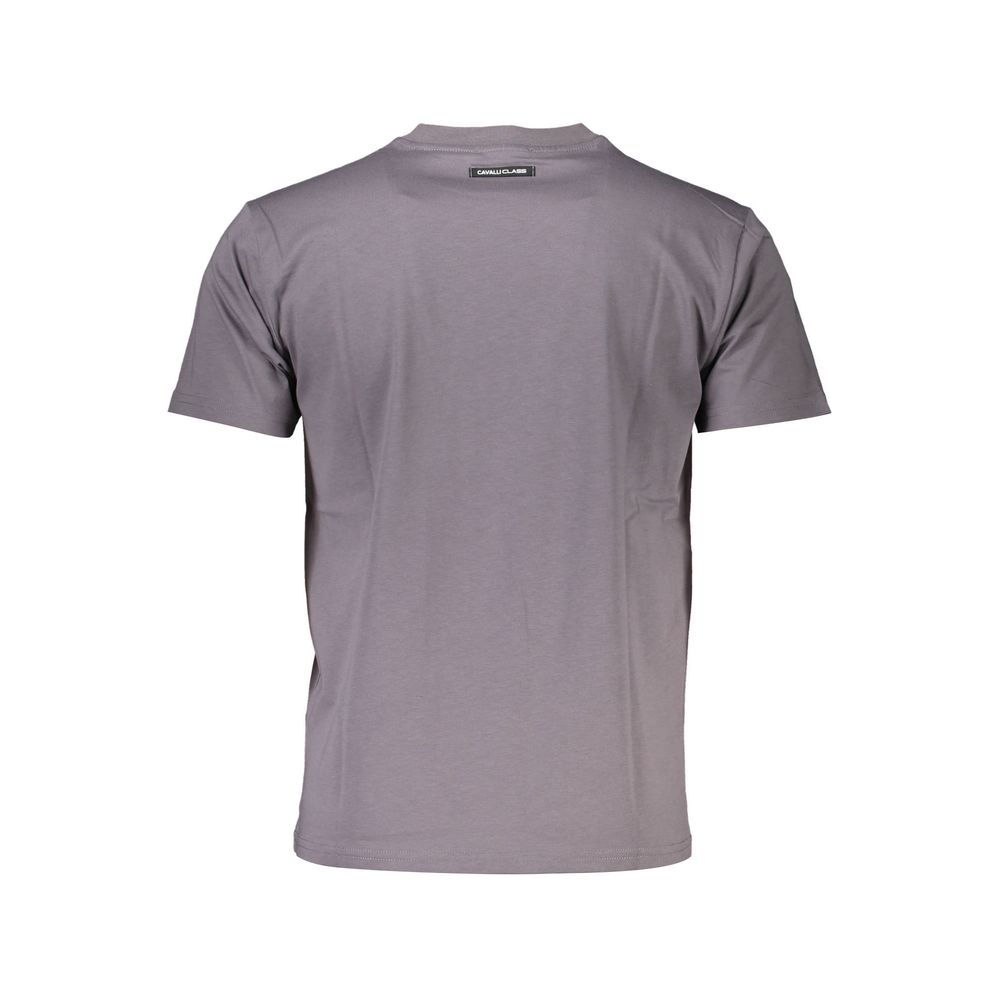 Graues Baumwoll-T-Shirt der Cavalli Class