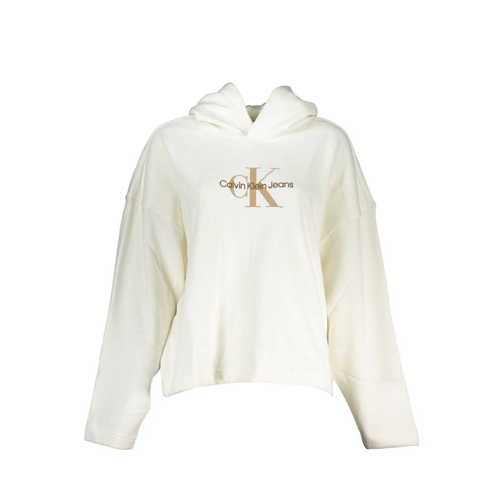 Calvin Klein Weißer Baumwollpullover