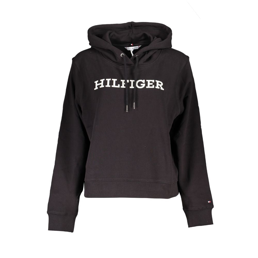 Tommy Hilfiger – Schwarzer Baumwollpullover