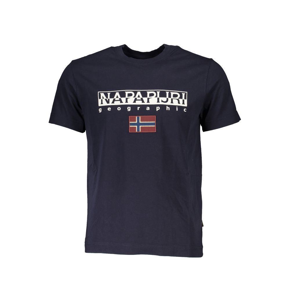 Blaues Baumwoll-T-Shirt von Napapijri