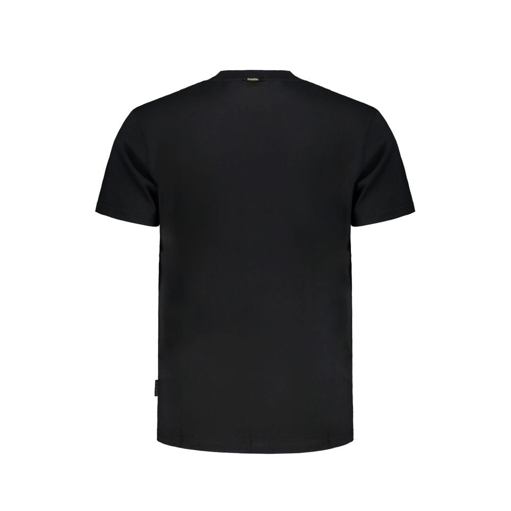 Napapijri – Schwarzes Baumwoll-T-Shirt
