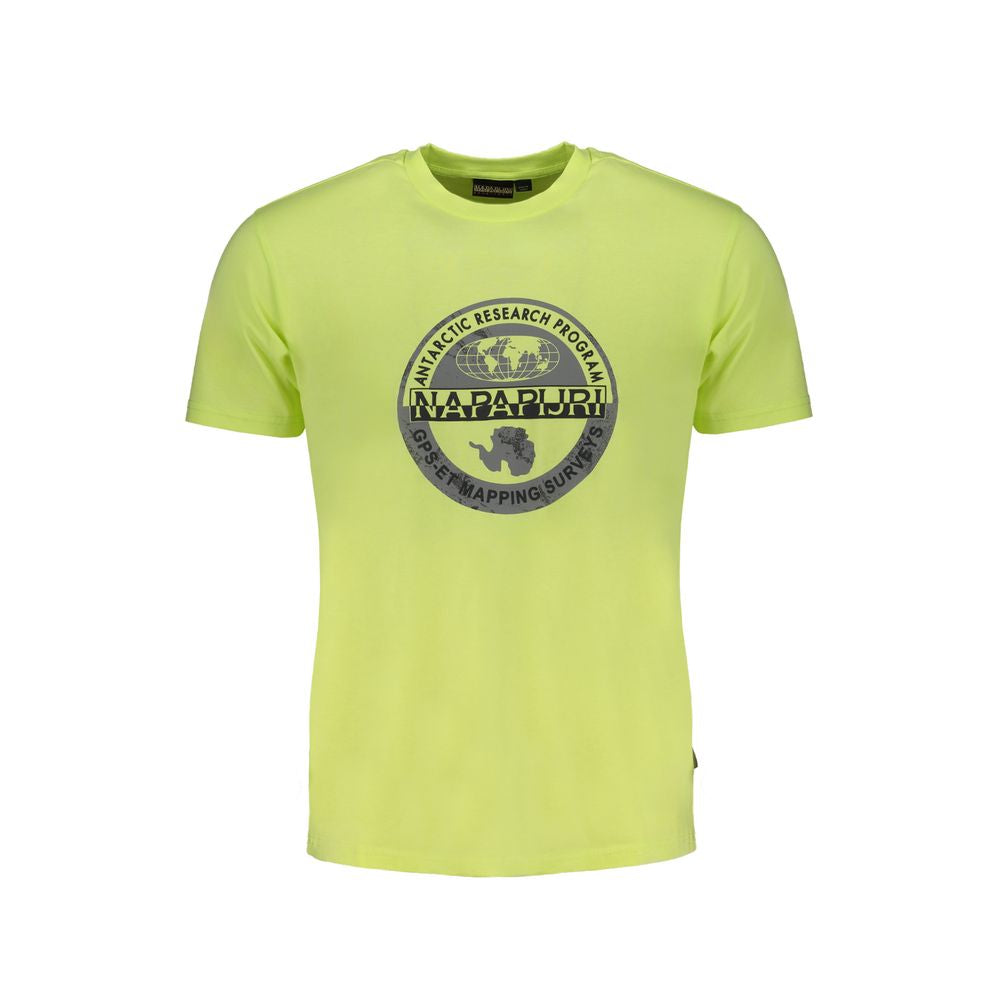 Gelbes Baumwoll-T-Shirt von Napapijri
