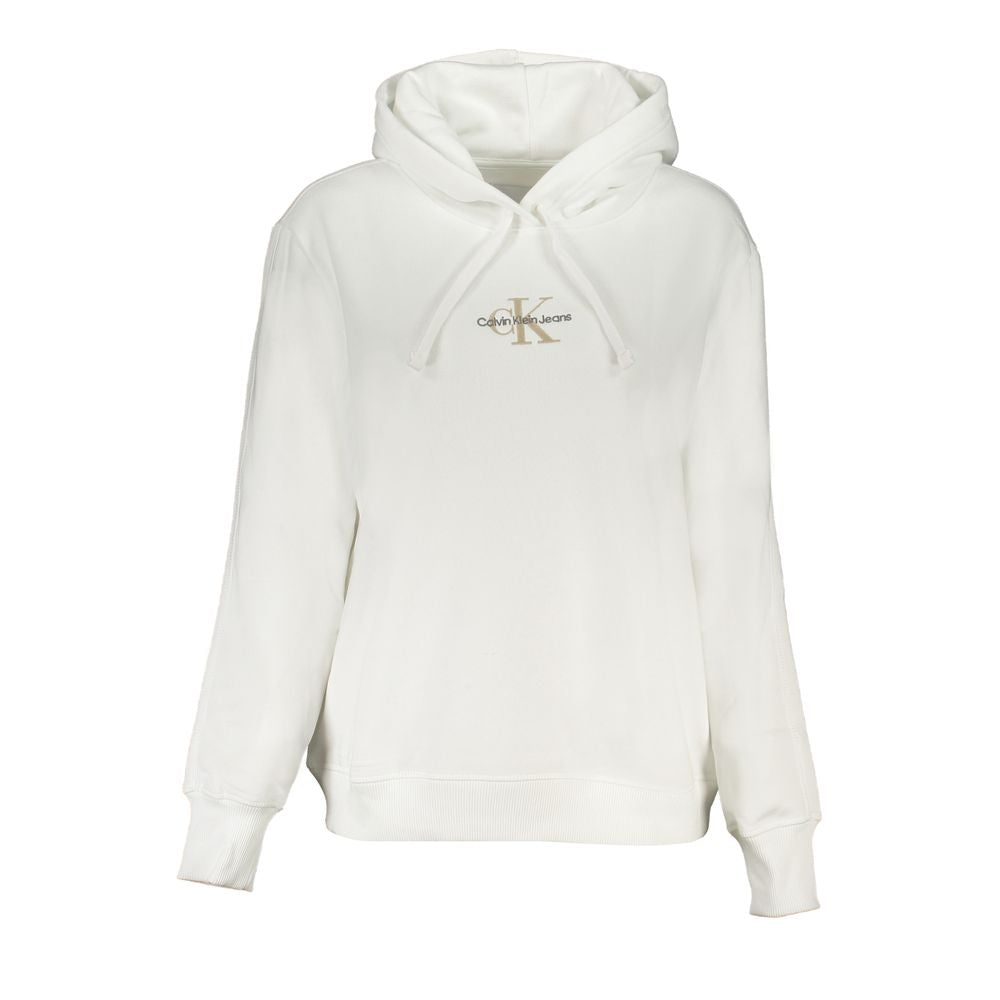Calvin Klein Weißer Baumwollpullover