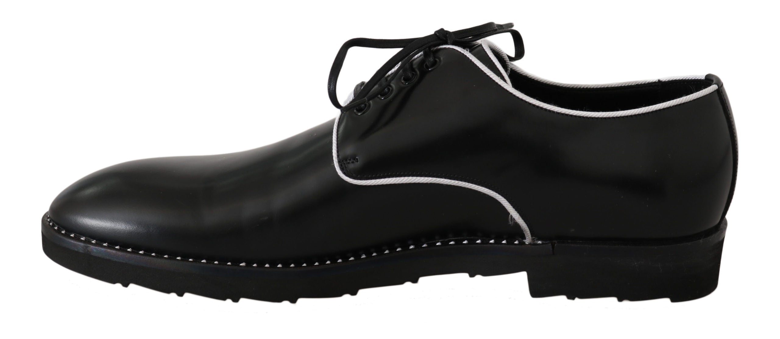 Pantofi eleganti Dolce &amp; Gabbana Derby din piele neagră