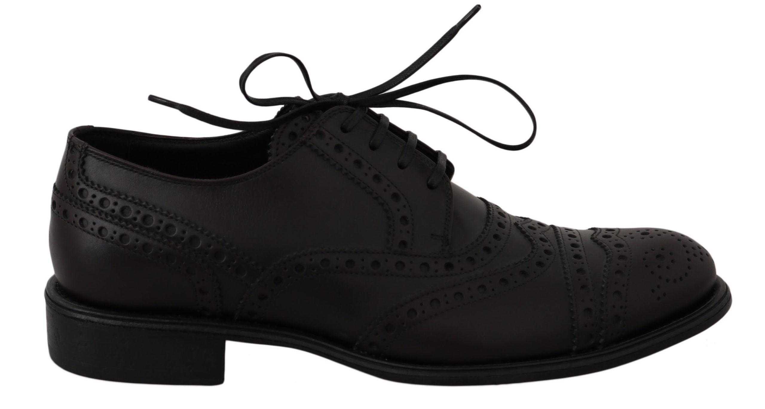 Dolce &amp; Gabbana – Elegante Derby-Schuhe mit Flügelkappe in Bordeaux