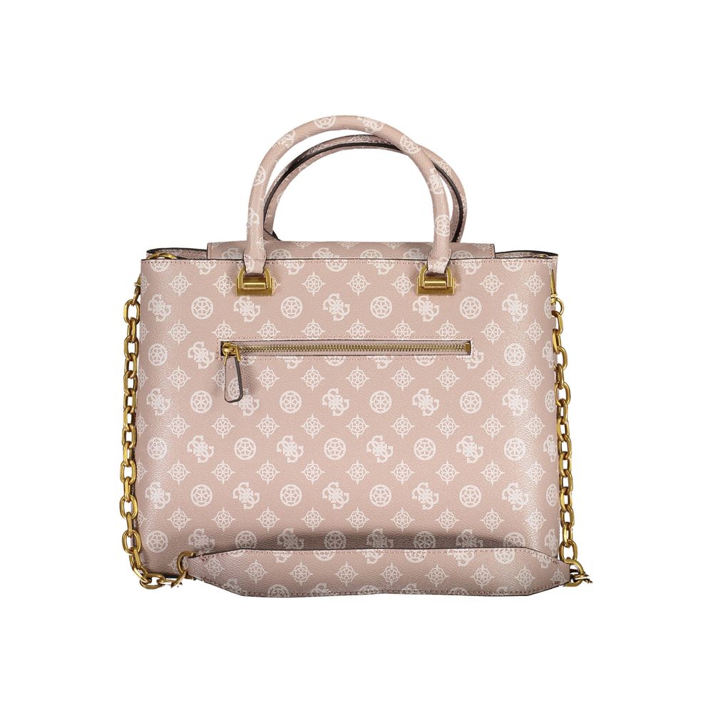 Guess Jeans Pink Polyethylene Handbag