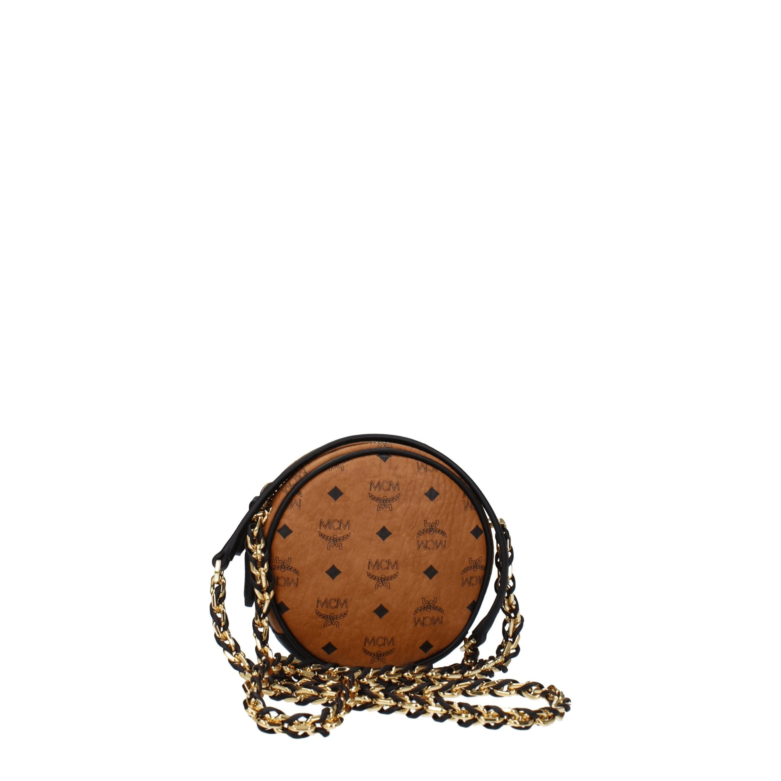 MCM Brown Leather Crossbody Bag