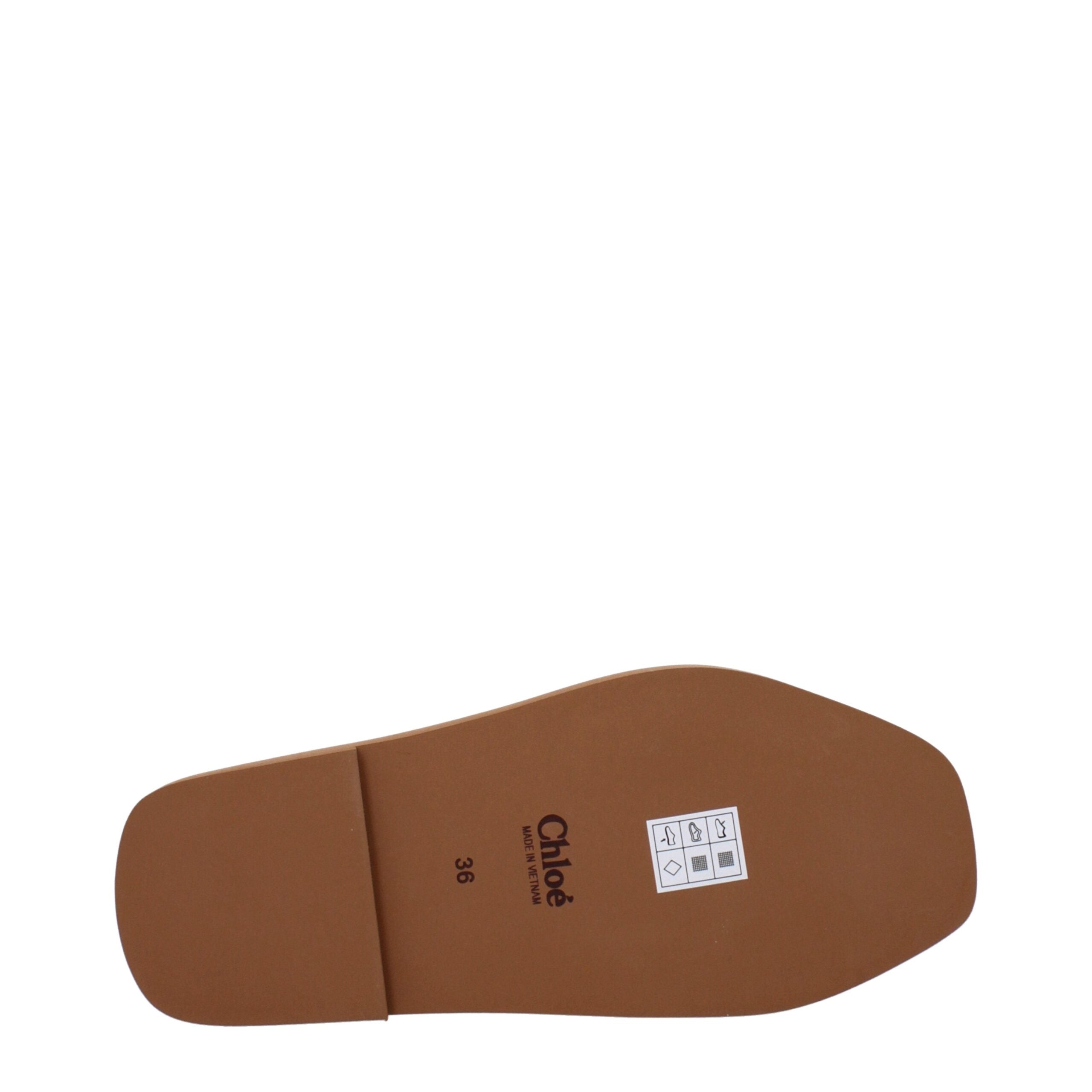 Chloé Yellow Fabric Slippers Sandals