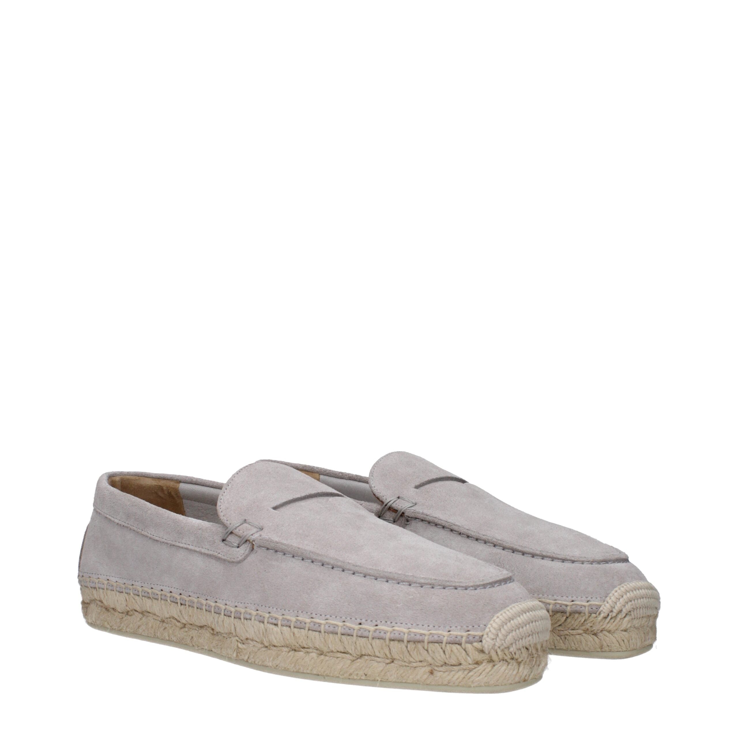 Christian Louboutin Gray Leather Espadrilles