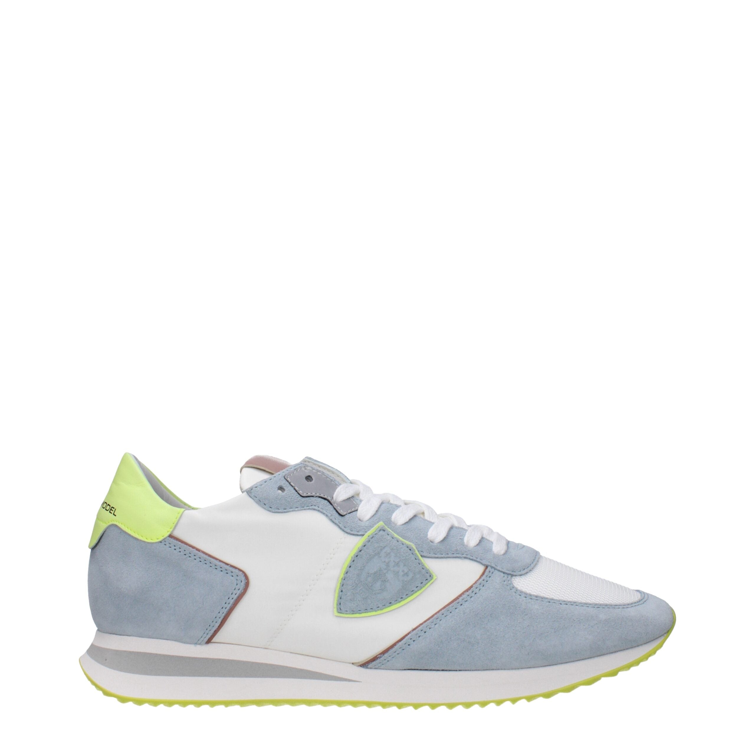Philippe Model White Fabric Low Tops