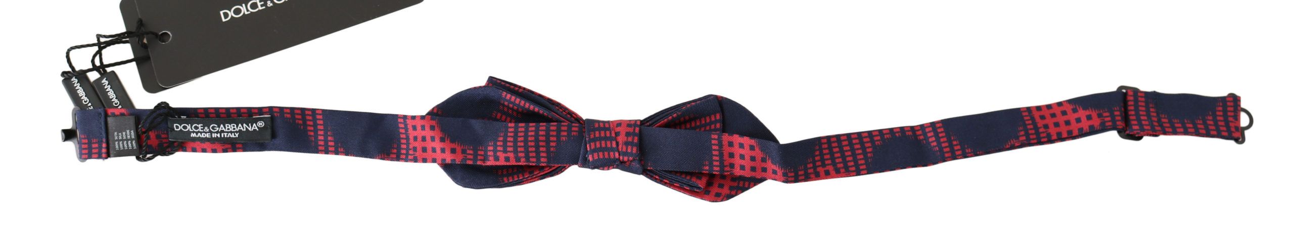 Dolce &amp; Gabbana – Elegante rot karierte Seidenfliege