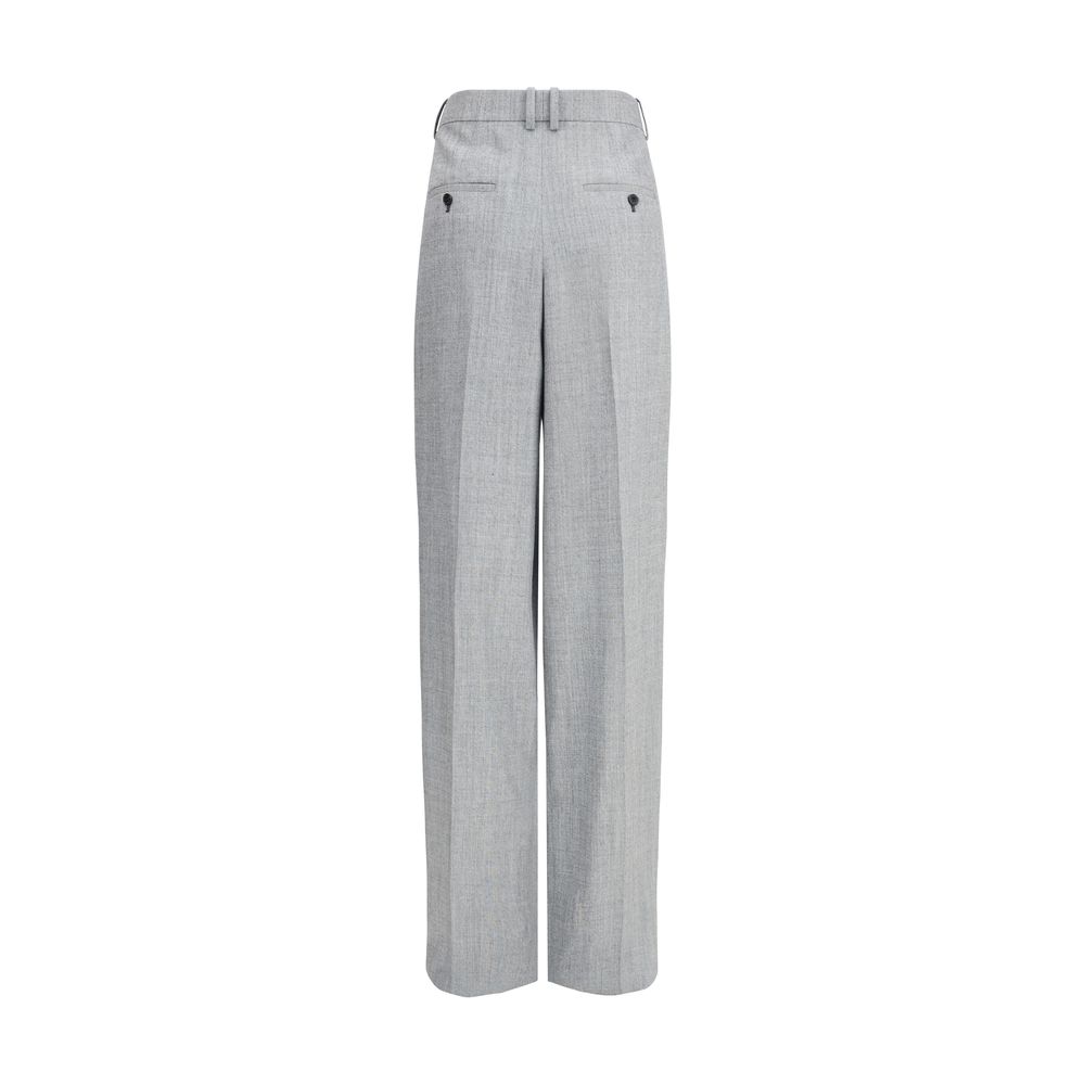 Saint Laurent Wollhose mit weitem Bein