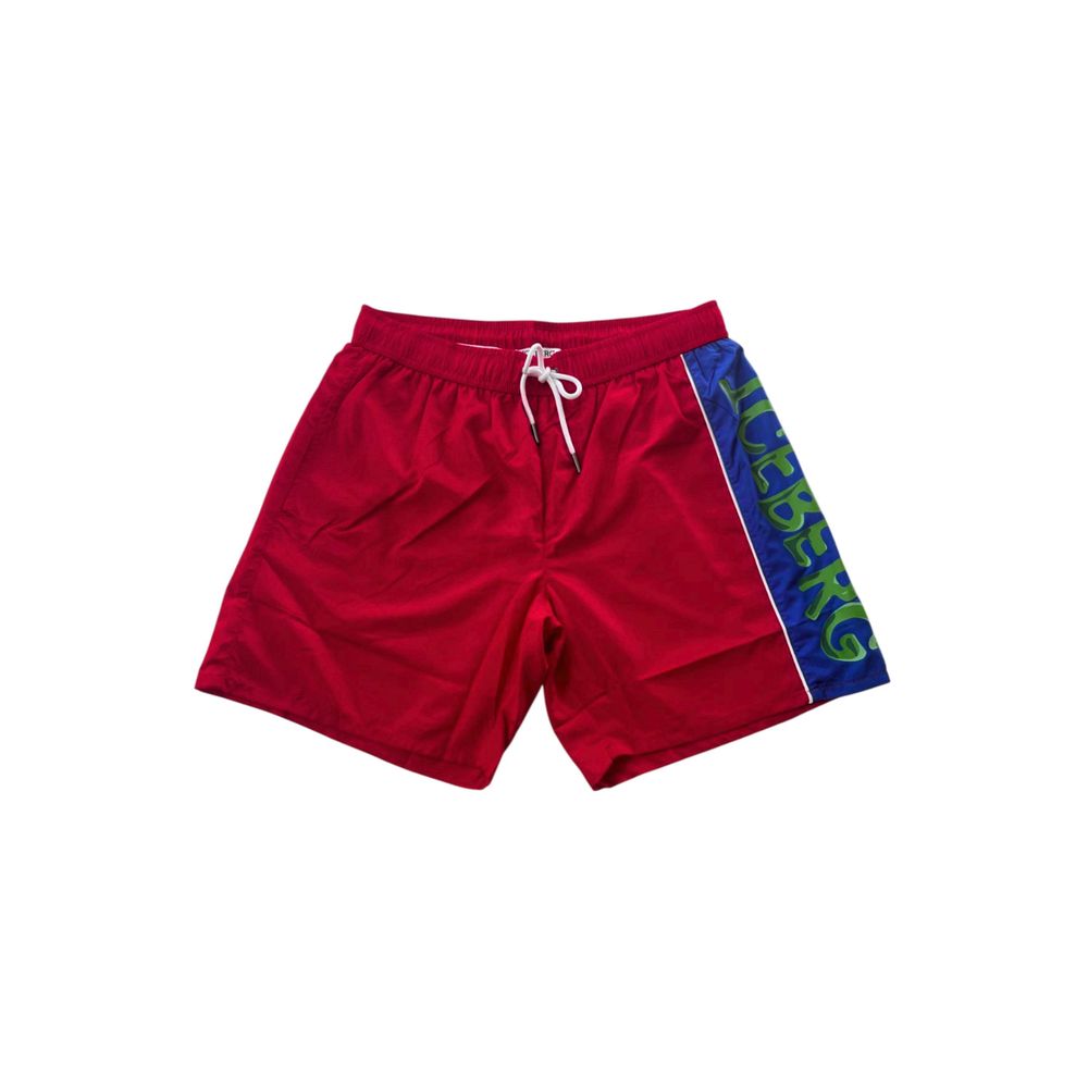 Iceberg Rote Polyester Herren Bademode