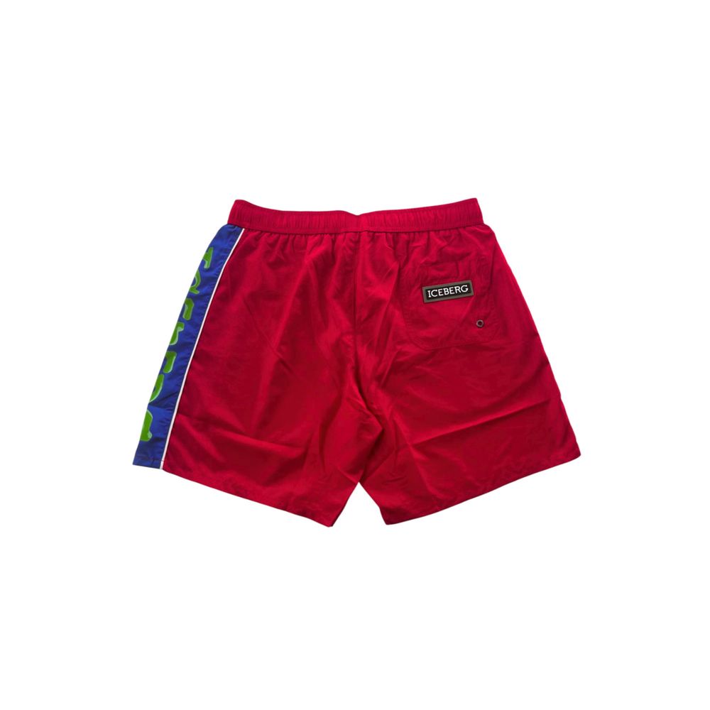 Iceberg Rote Polyester Herren Bademode