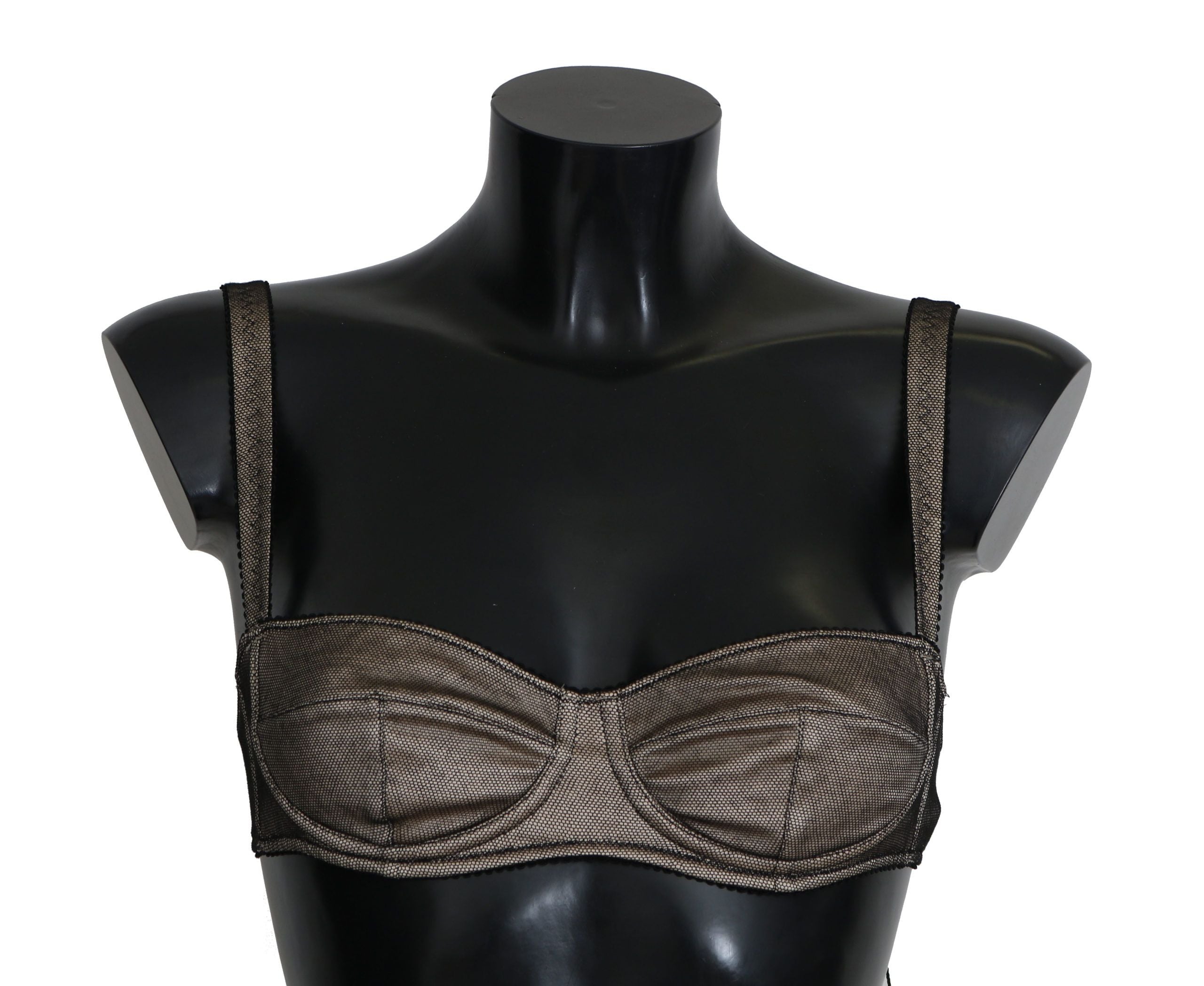Dolce &amp; Gabbana Eleganter brauner Stretch-BH Damenunterwäsche