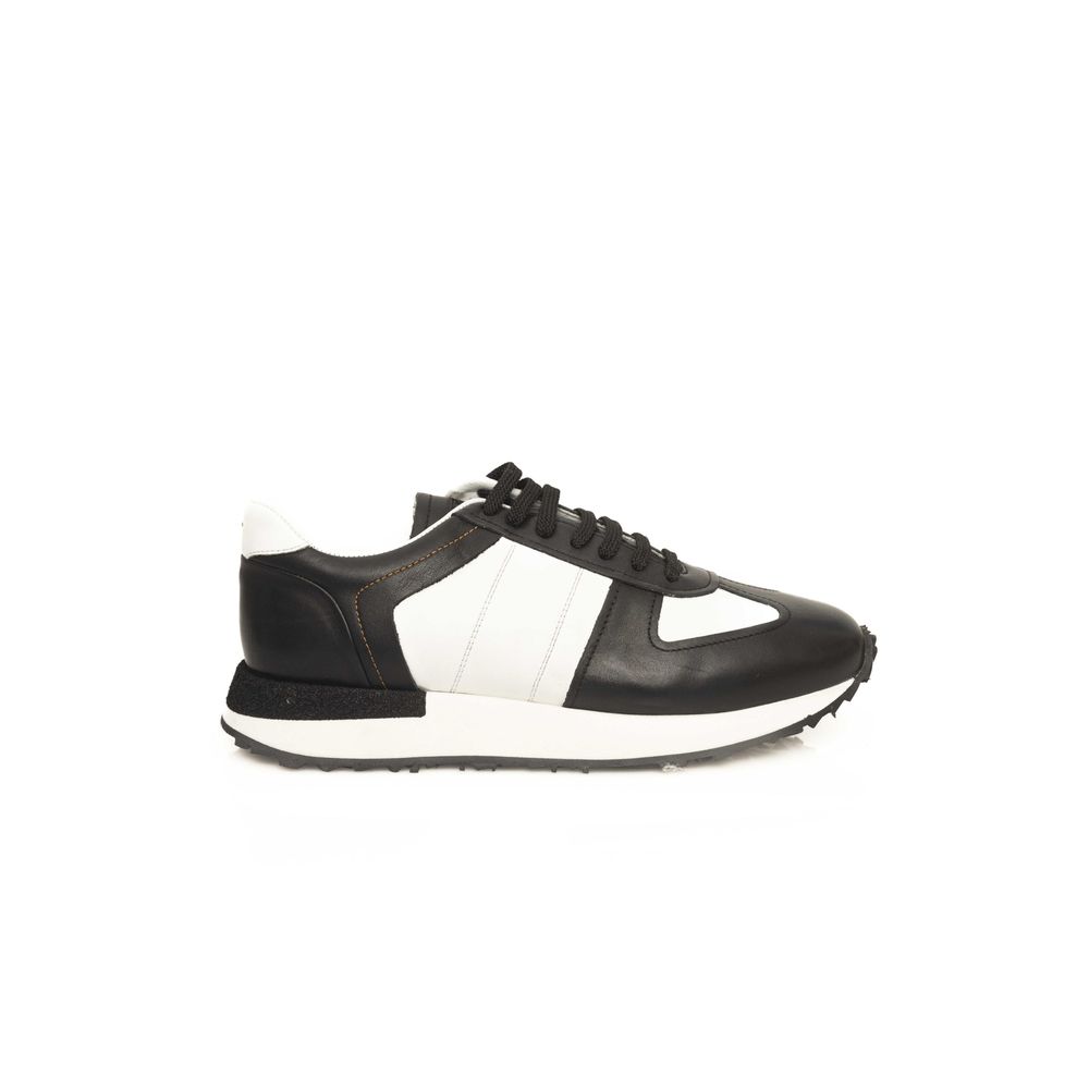 Cerruti 1881 Herren-Sneaker aus schwarzem Kalbsleder