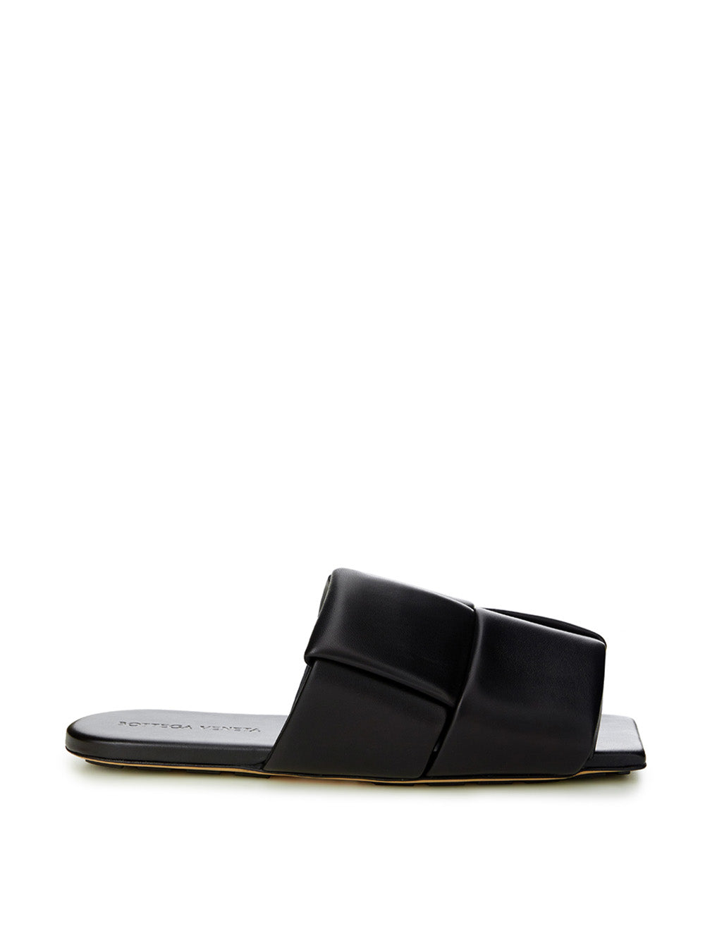 Bottega Veneta Elegante schwarze Ledersandalen