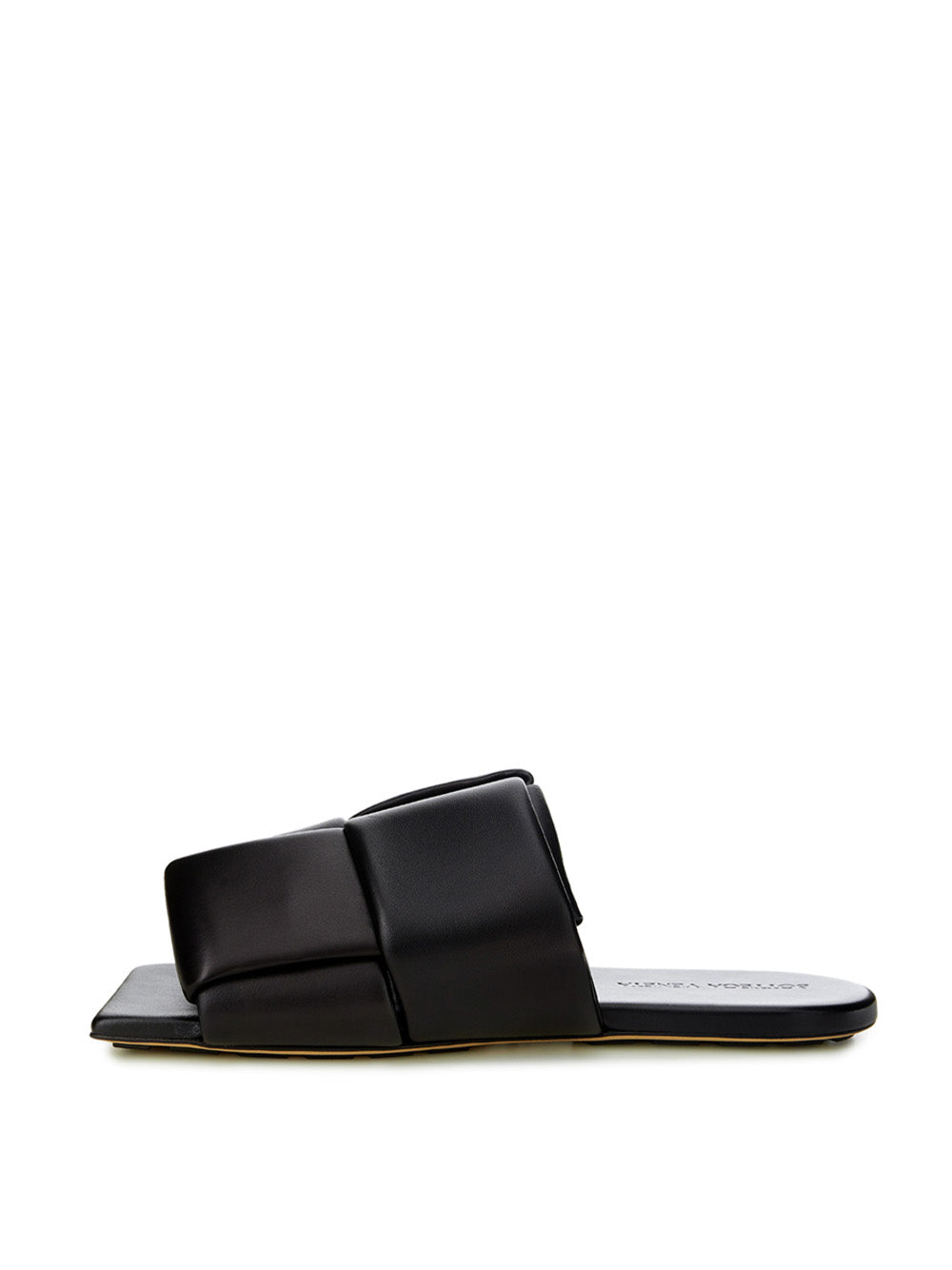 Bottega Veneta Elegante schwarze Ledersandalen