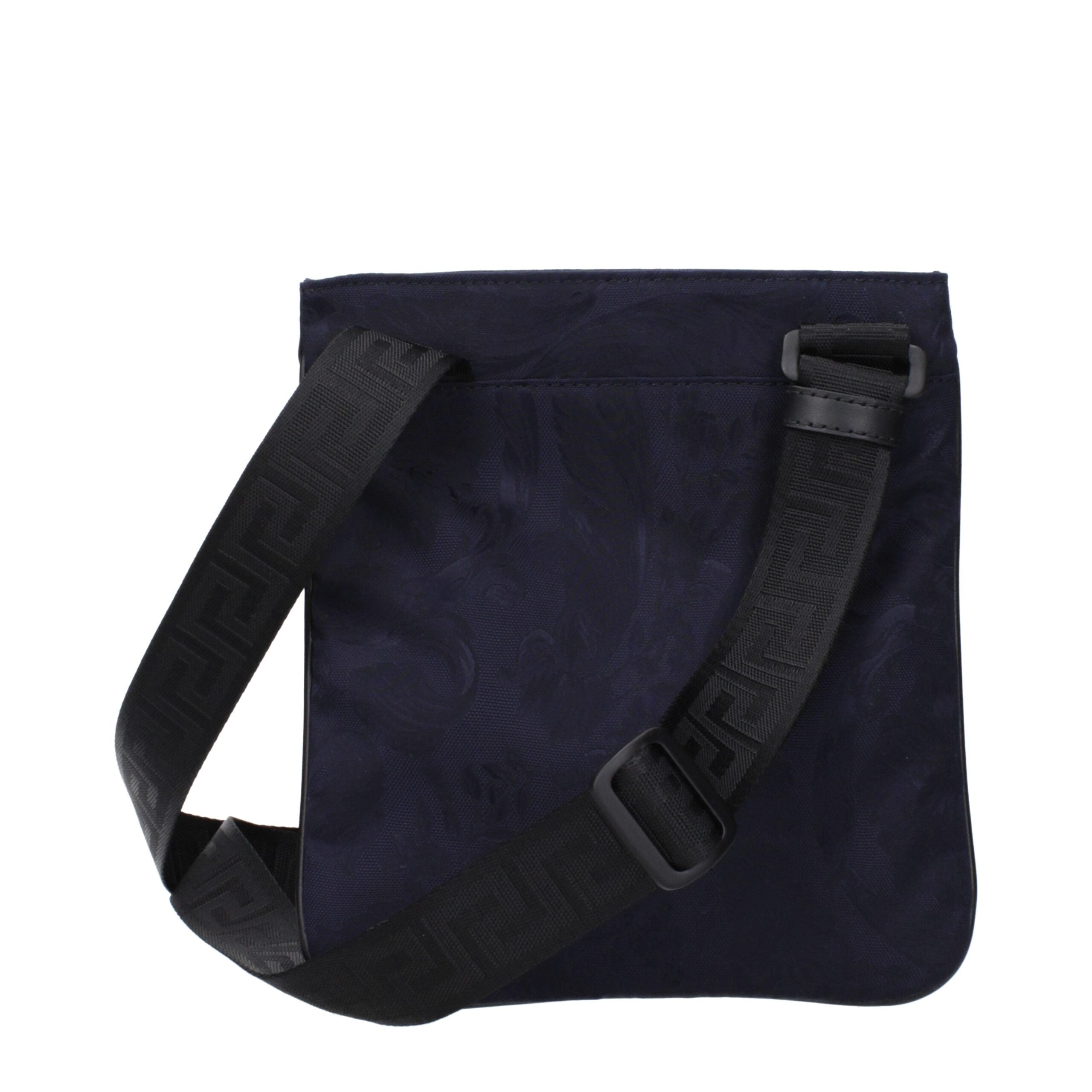 Versace Blue Fabric Crossbody Bags
