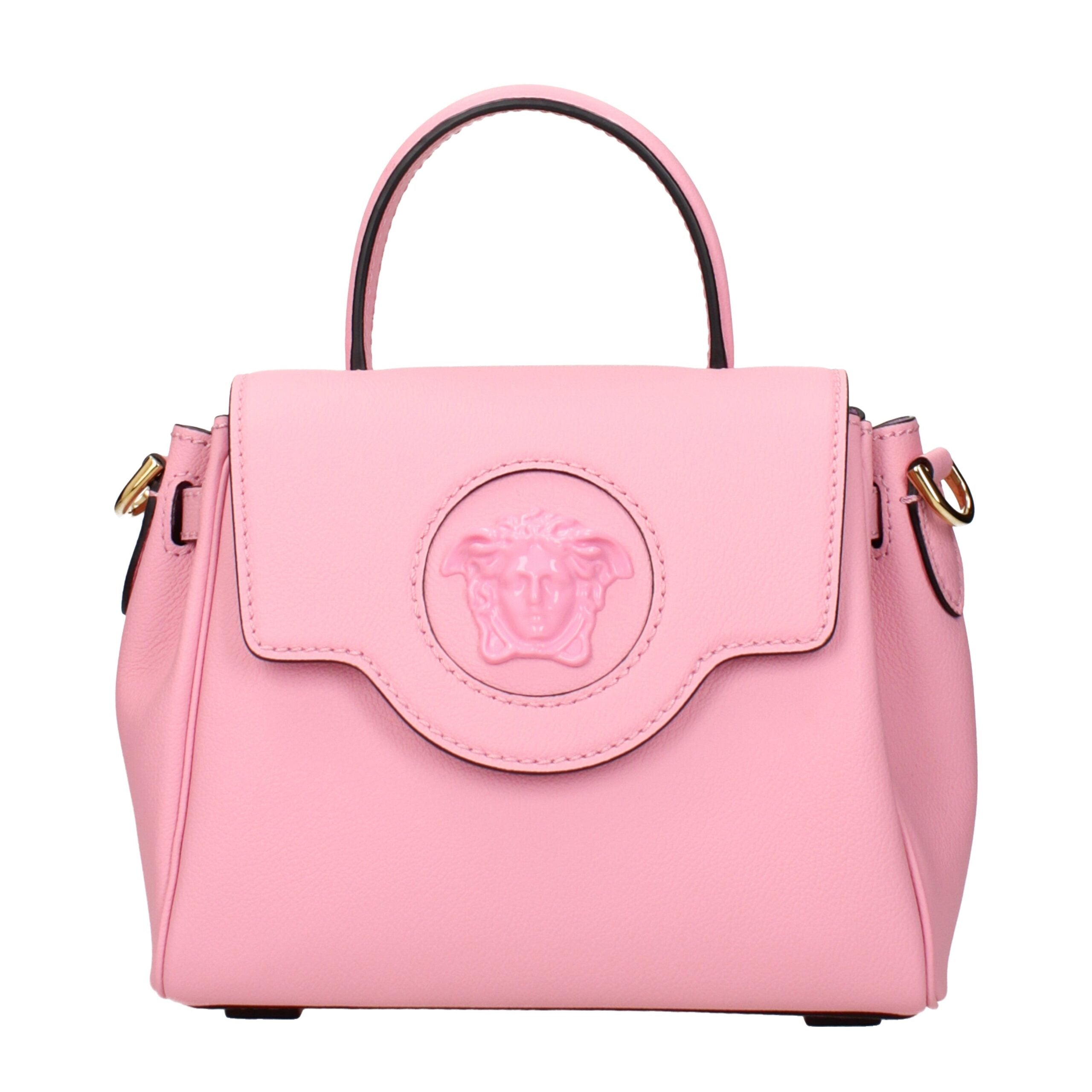 Versace Pink Leather Handbags