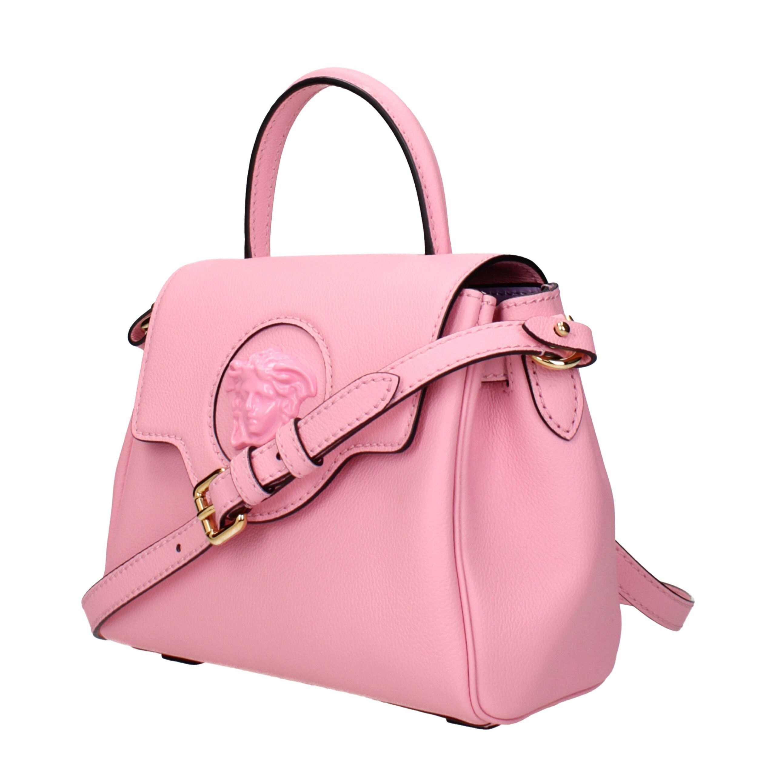 Versace Pink Leather Handbags