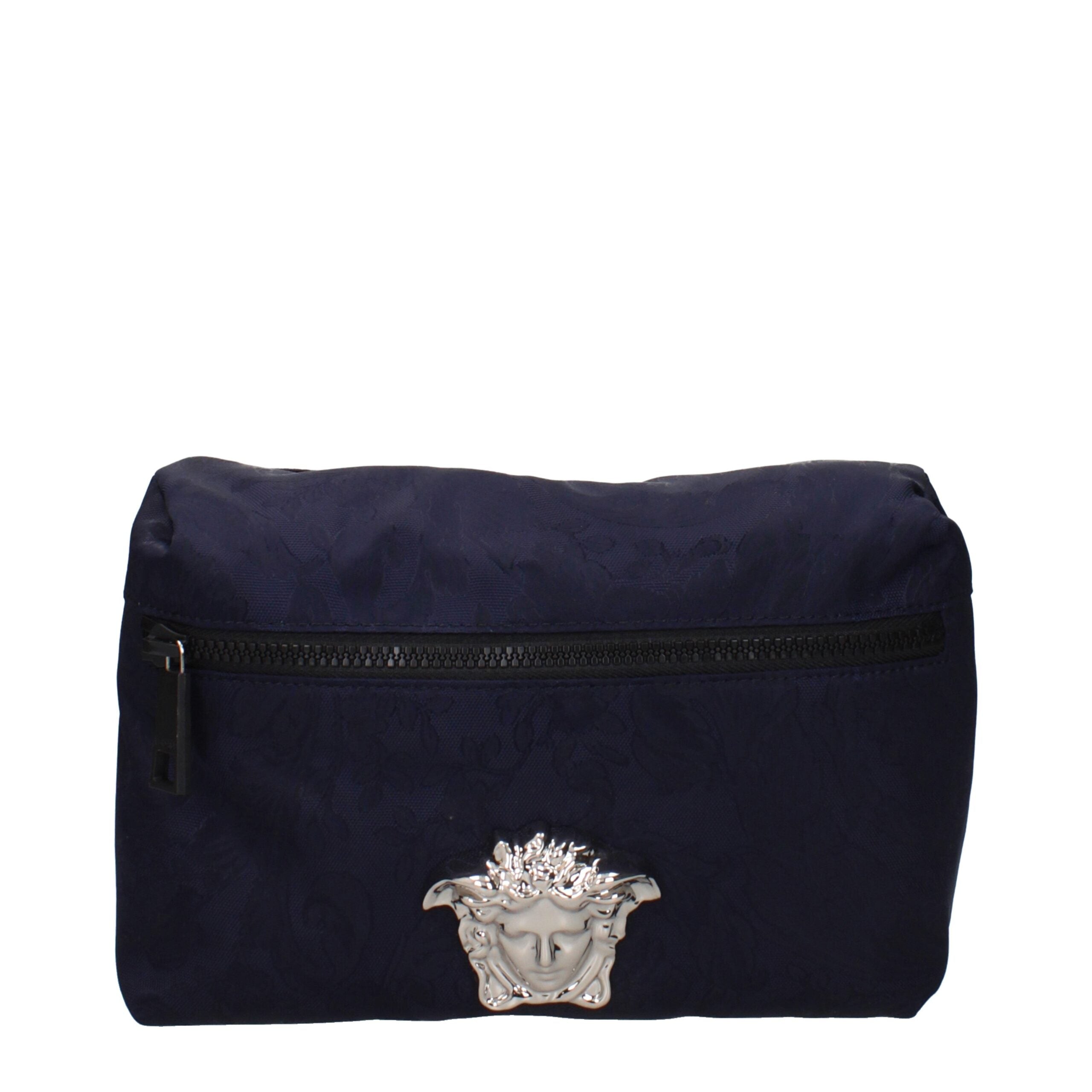 Versace Blue Fabric Backpacks