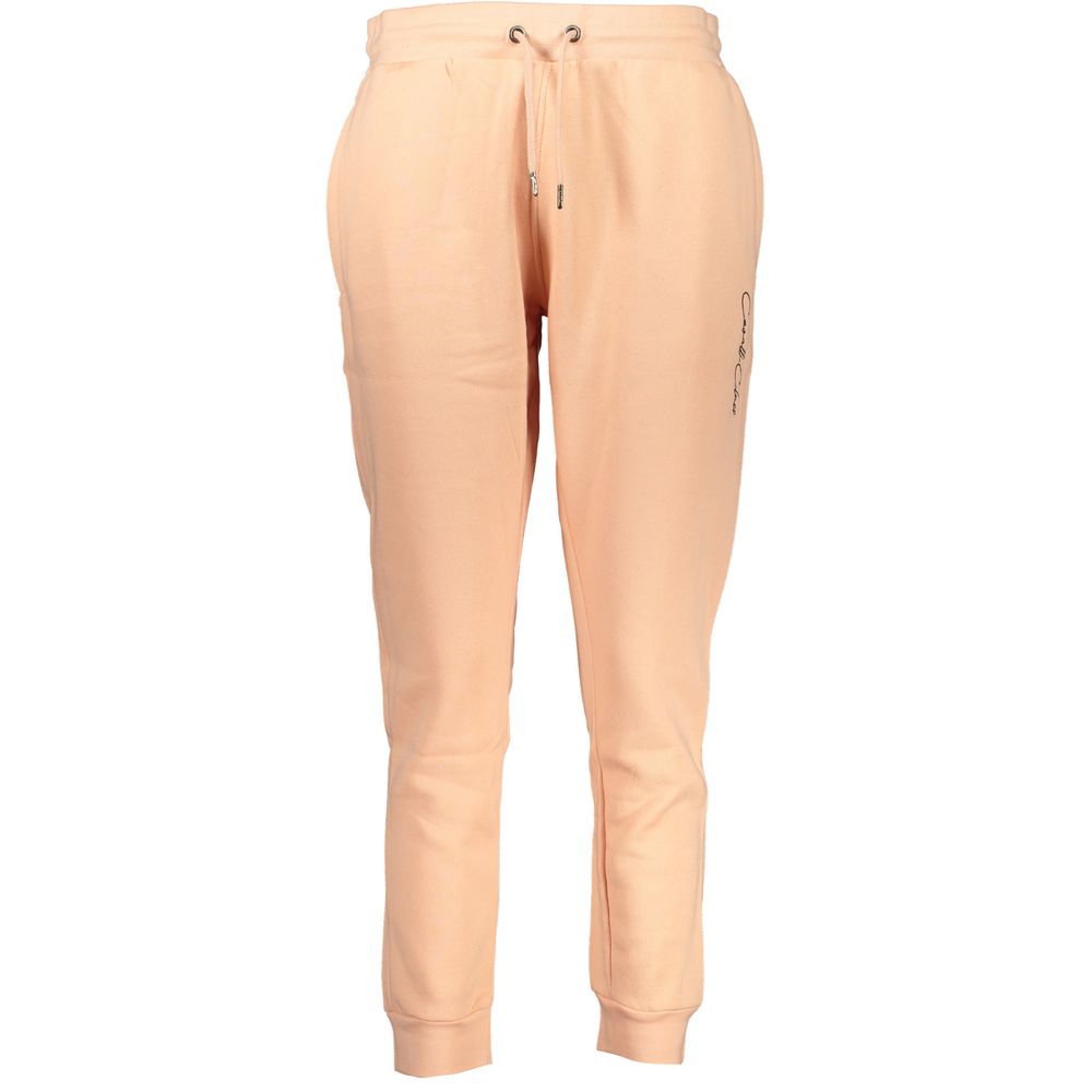 Cavalli Class Pink Cotton Pant