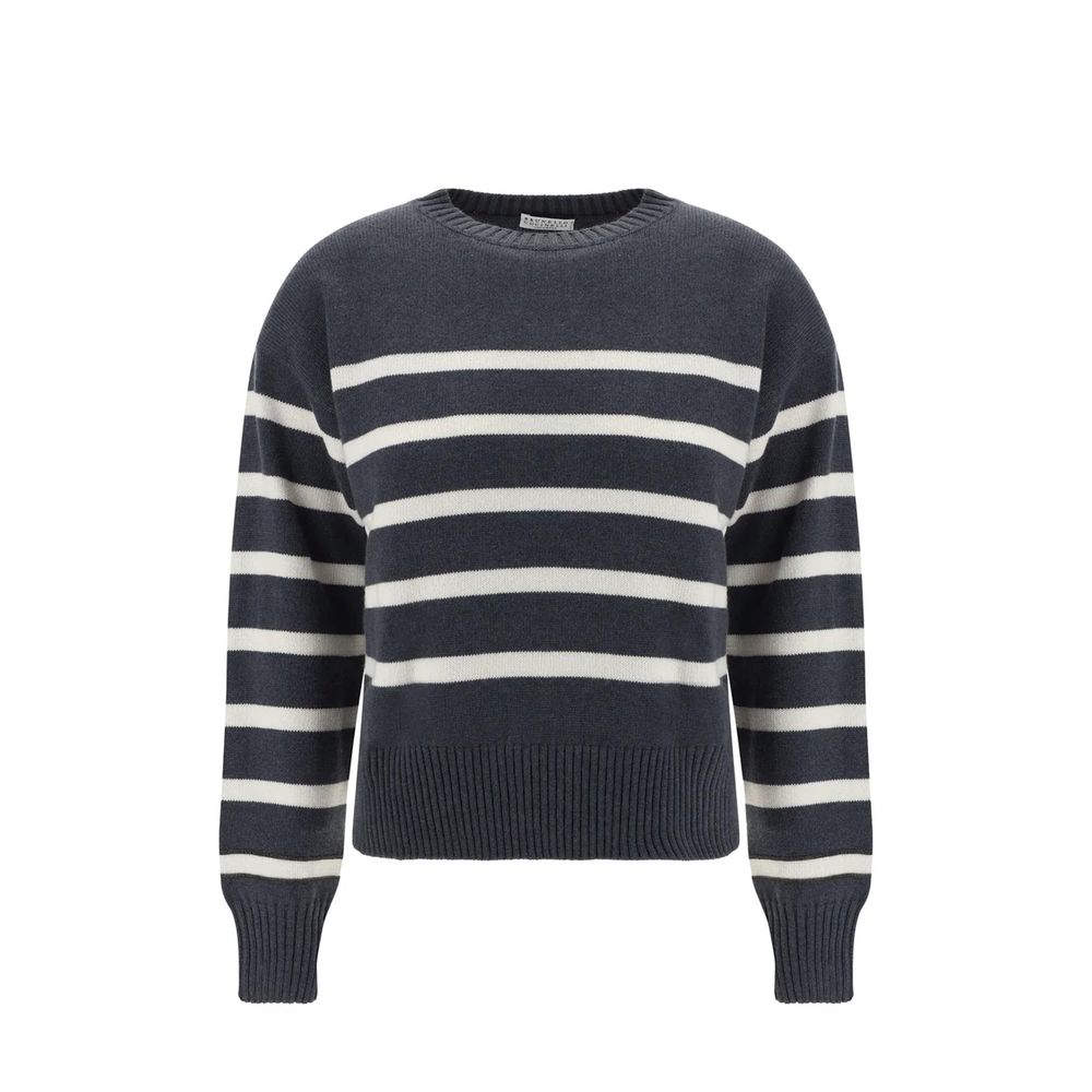 Brunello Cucinelli Gray Cashmere Cashmere Sweater