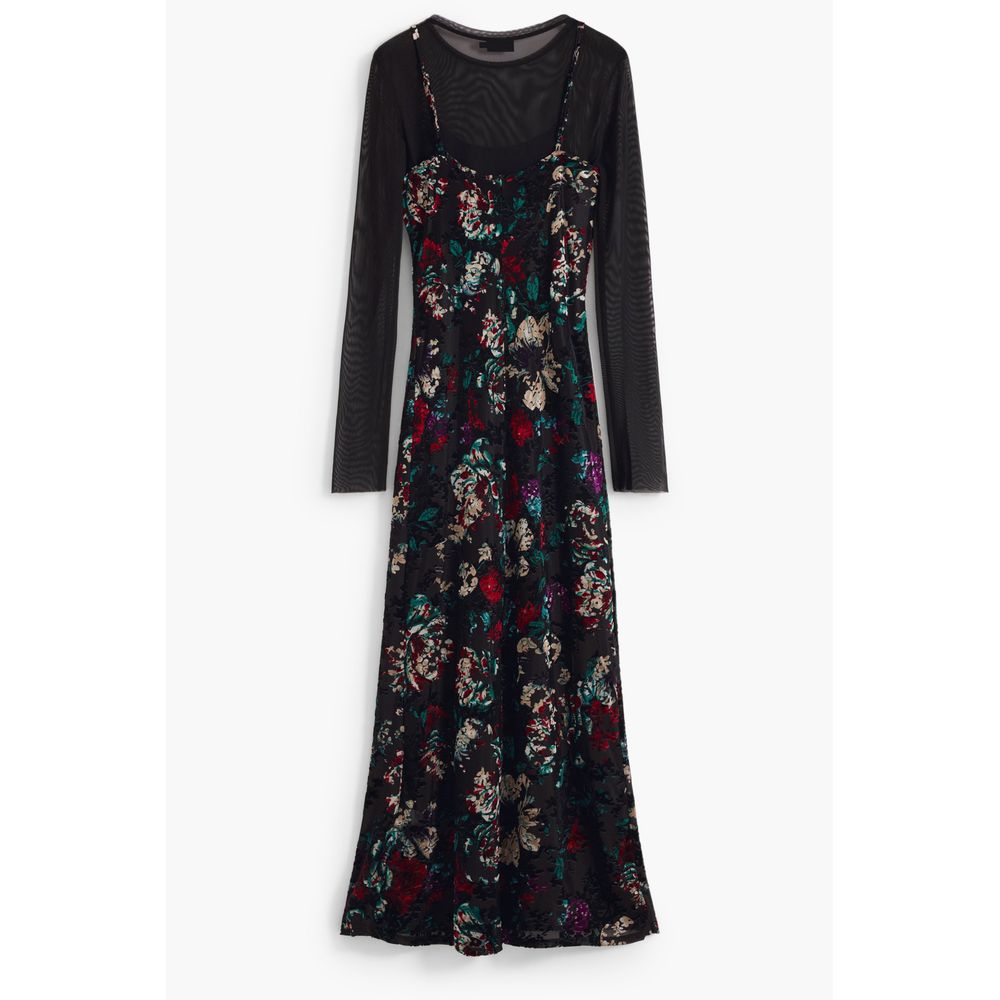 Desigual Black Polyester Dress