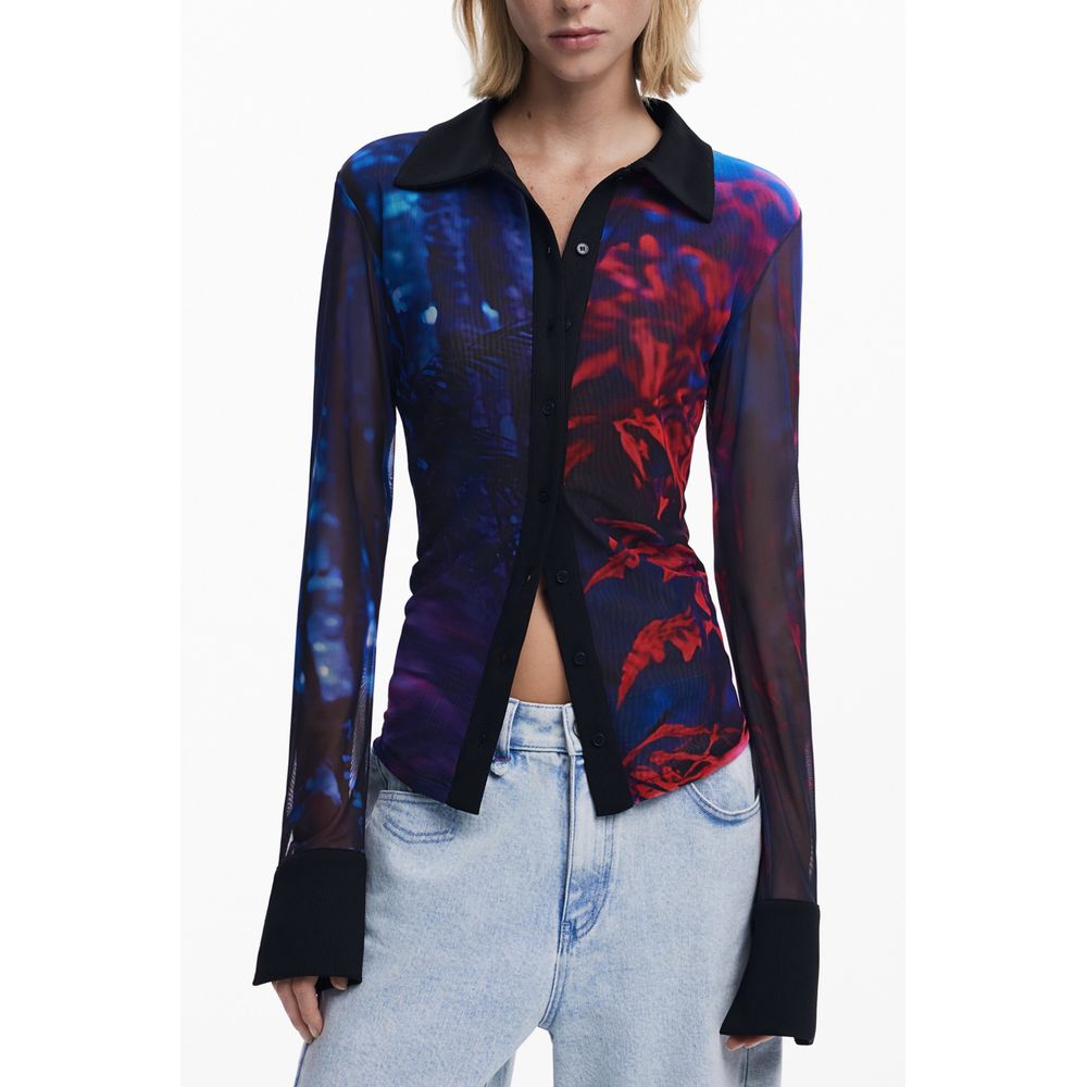 Desigual Black Polyester Shirt