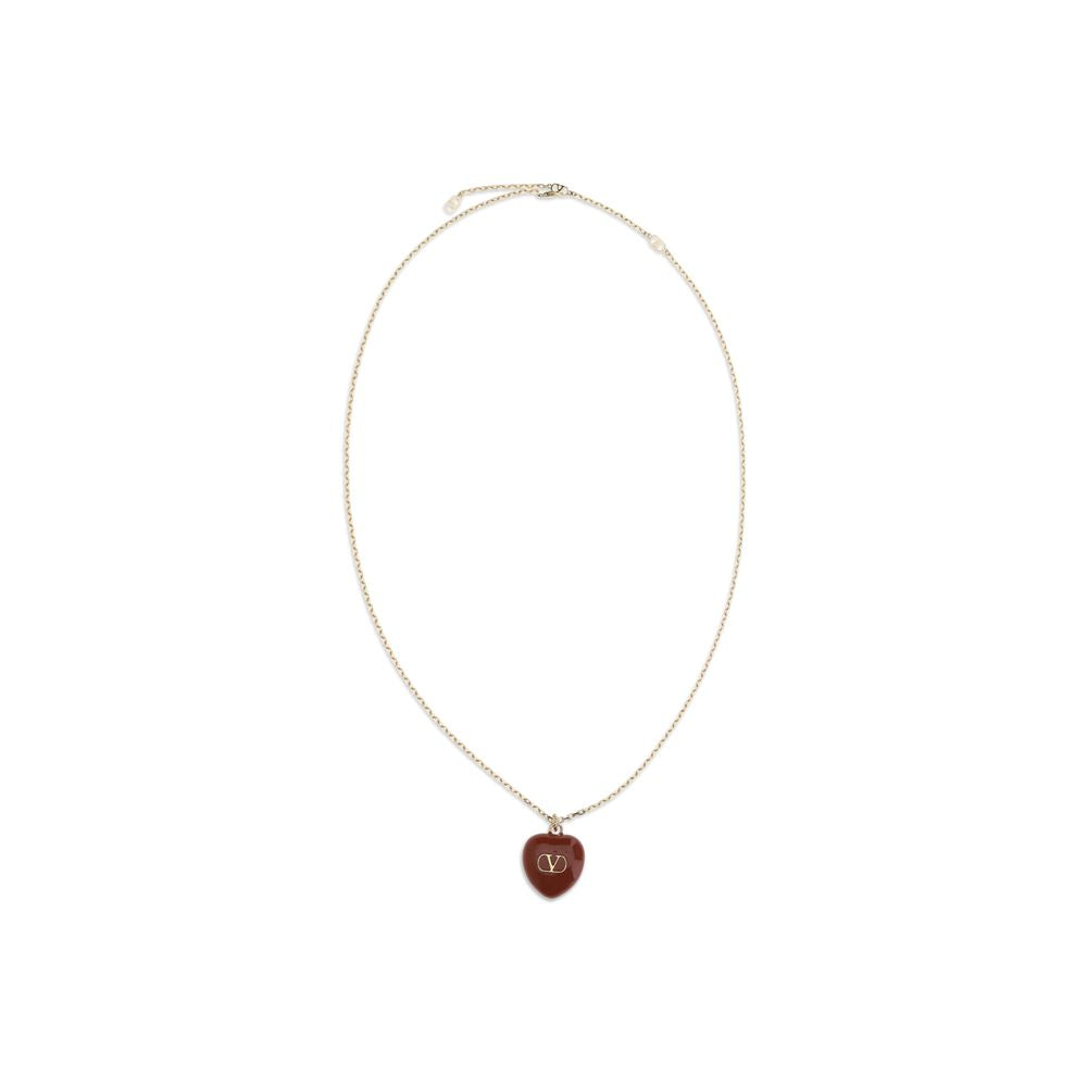 Valentino Garavani Red Metal Necklace