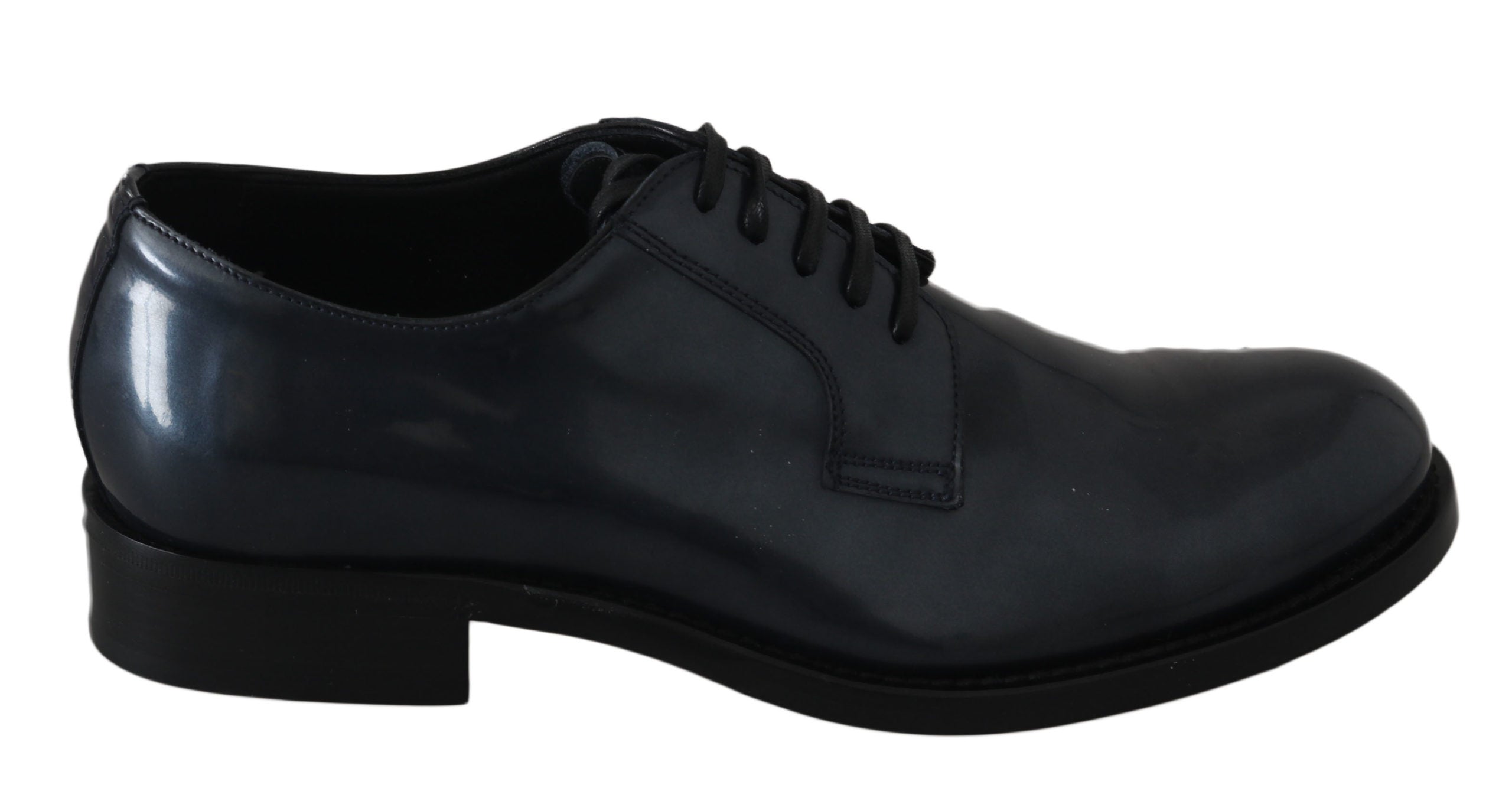 Dolce &amp; Gabbana Elegante Derby-Abendschuhe aus blauem Leder
